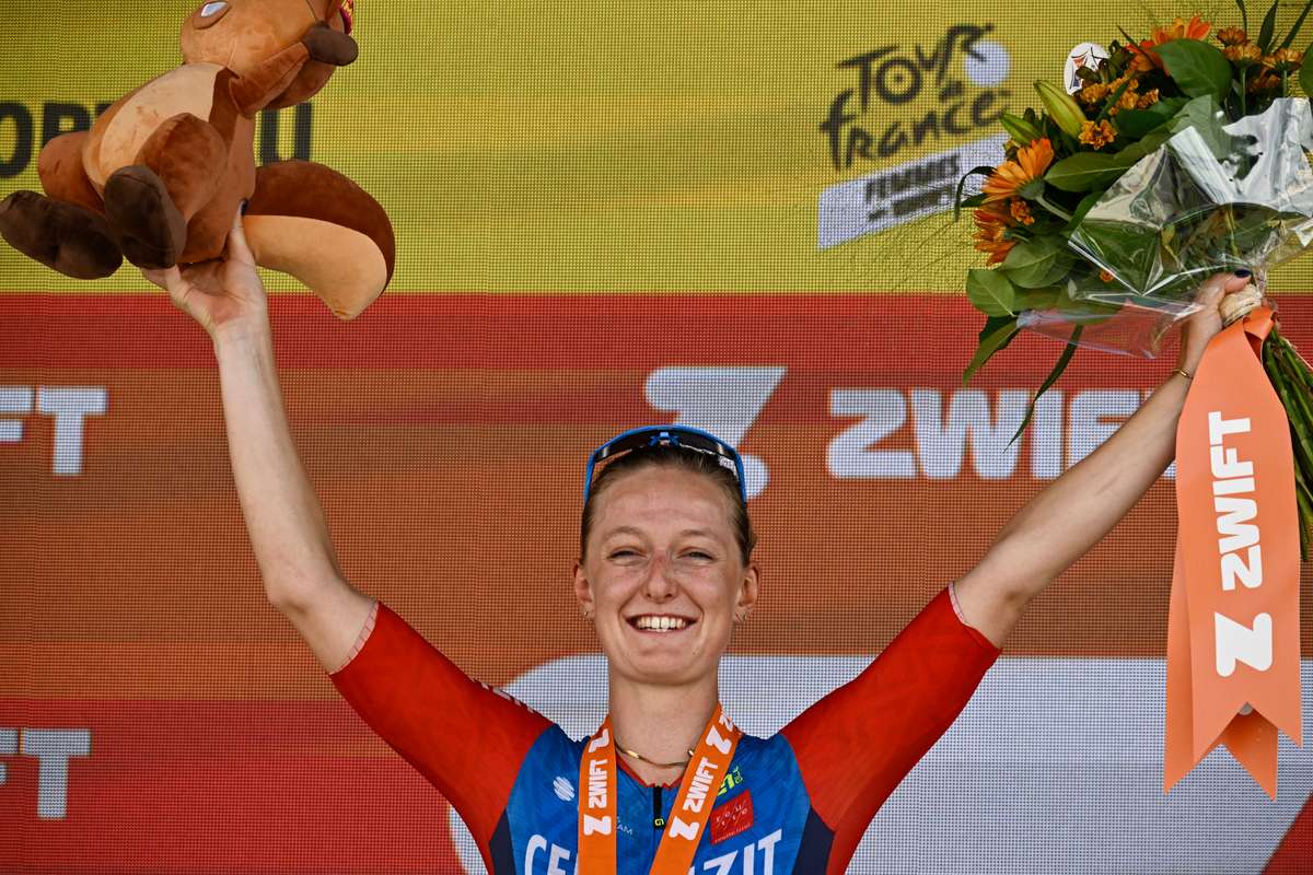 Cedrine Kerbaol Vence En Solitario La Sexta Etapa Del Tour De Francia