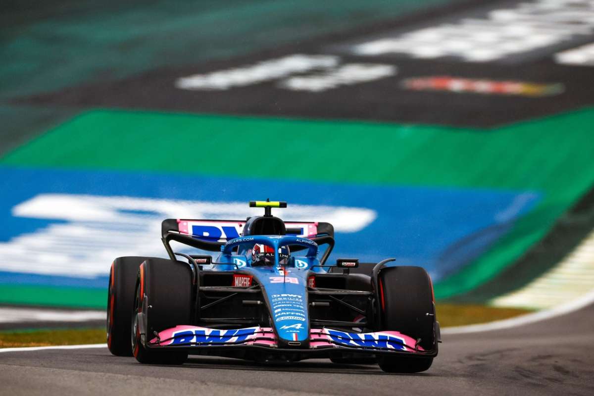 pista seca Ocon é o mais rápido em 2º treino livre do GP de SP