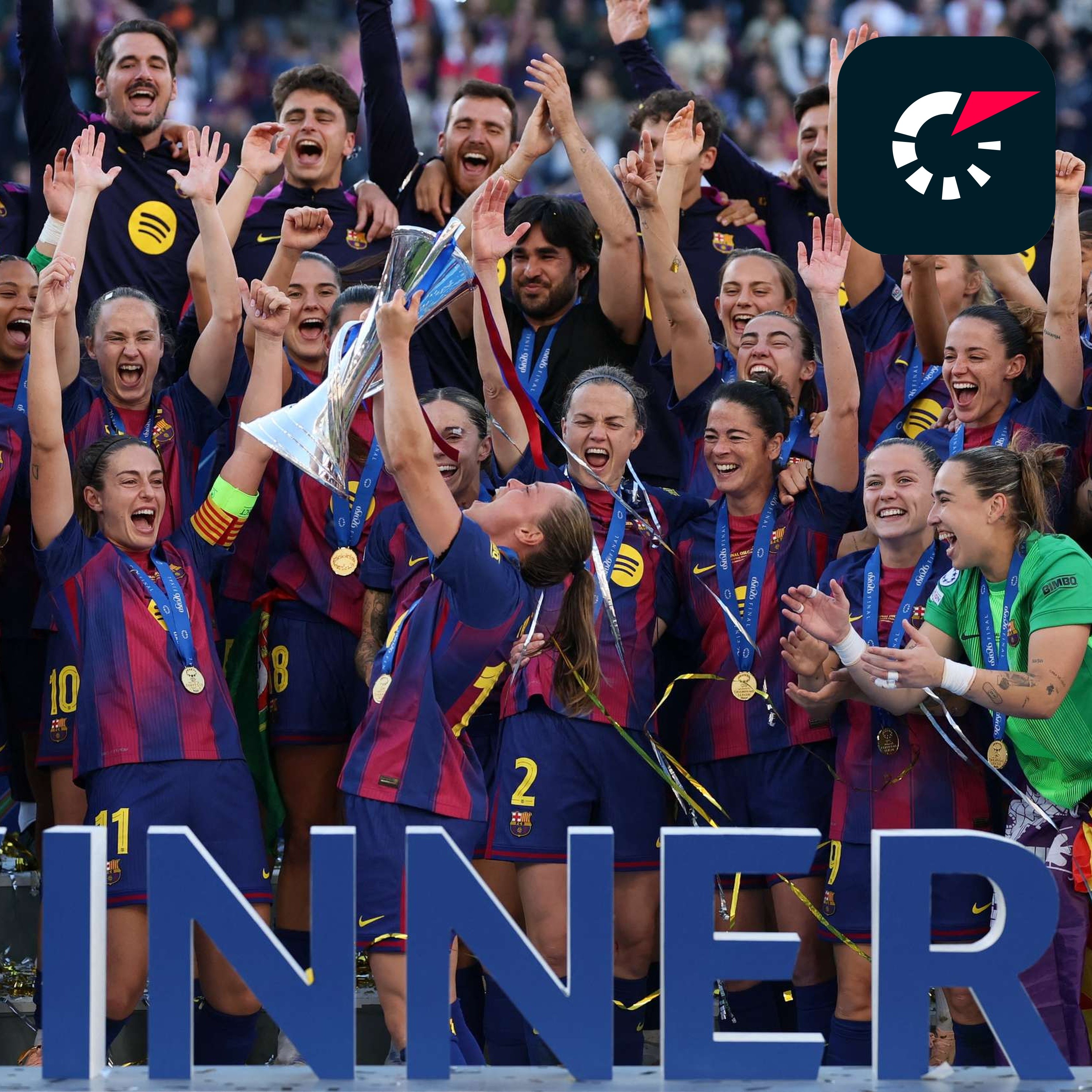 Due statistiche per squadra dopo la vittoria del Barcellona sul Lione in Women Champions League episode artwork