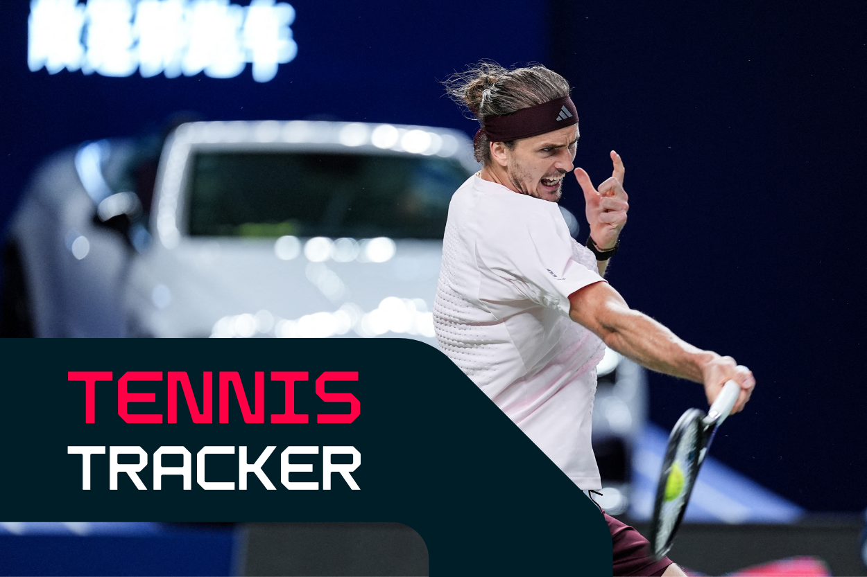 Zverev in Shanghai action earlier this week