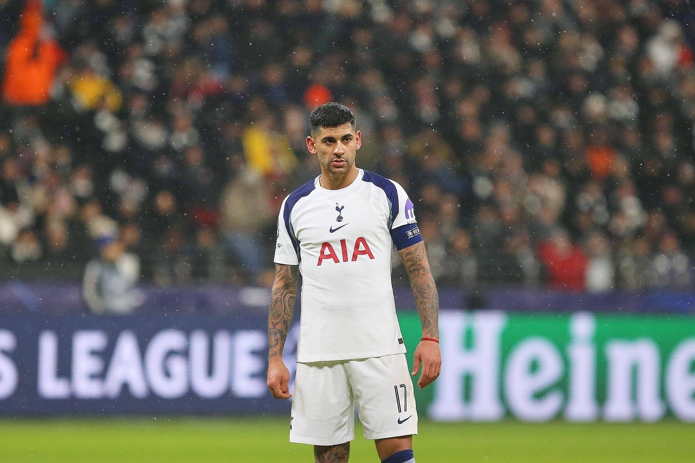 Tottenham captain Cristian Romero