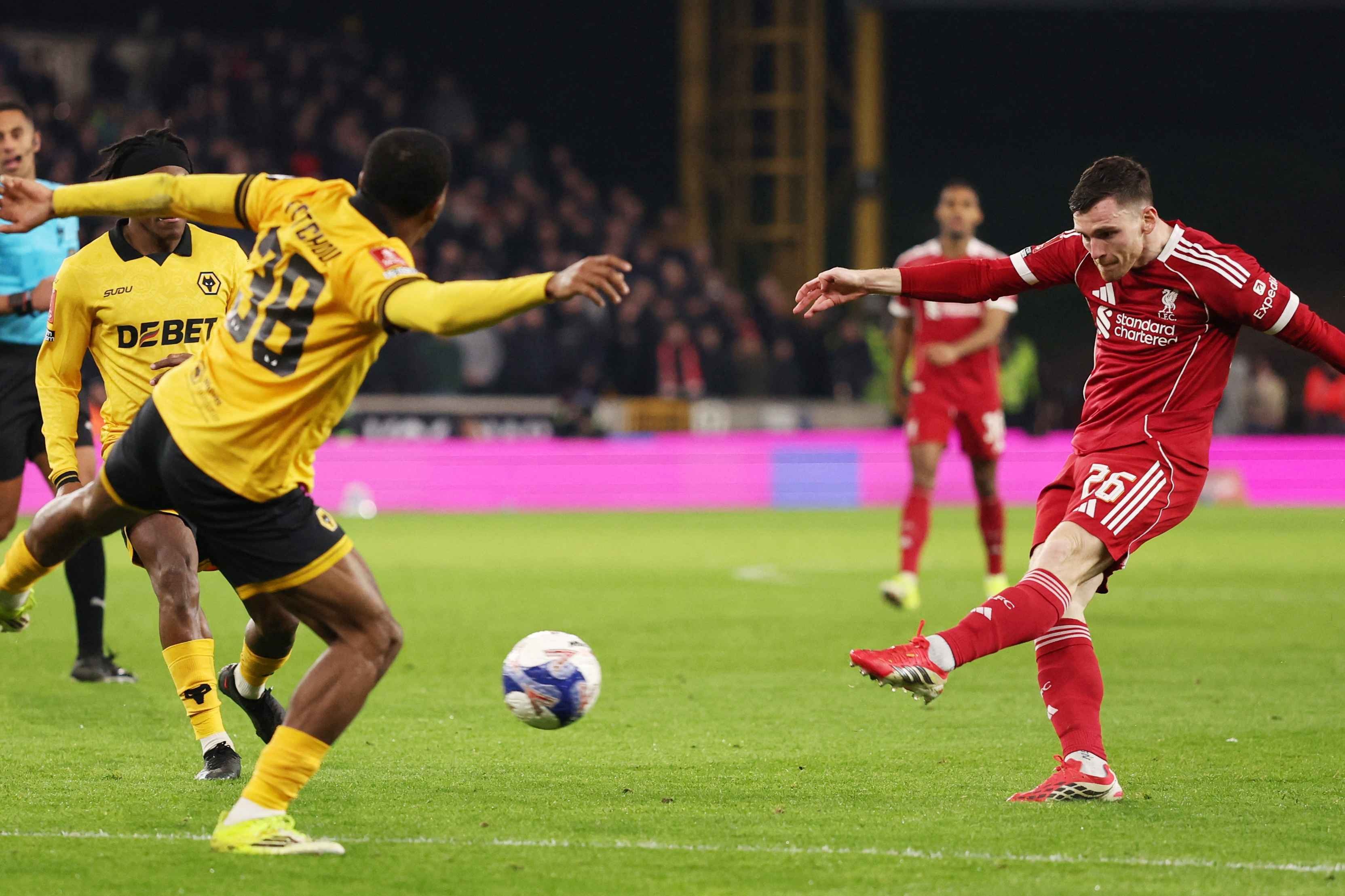 Andy Robertson in action for former club Liverpool