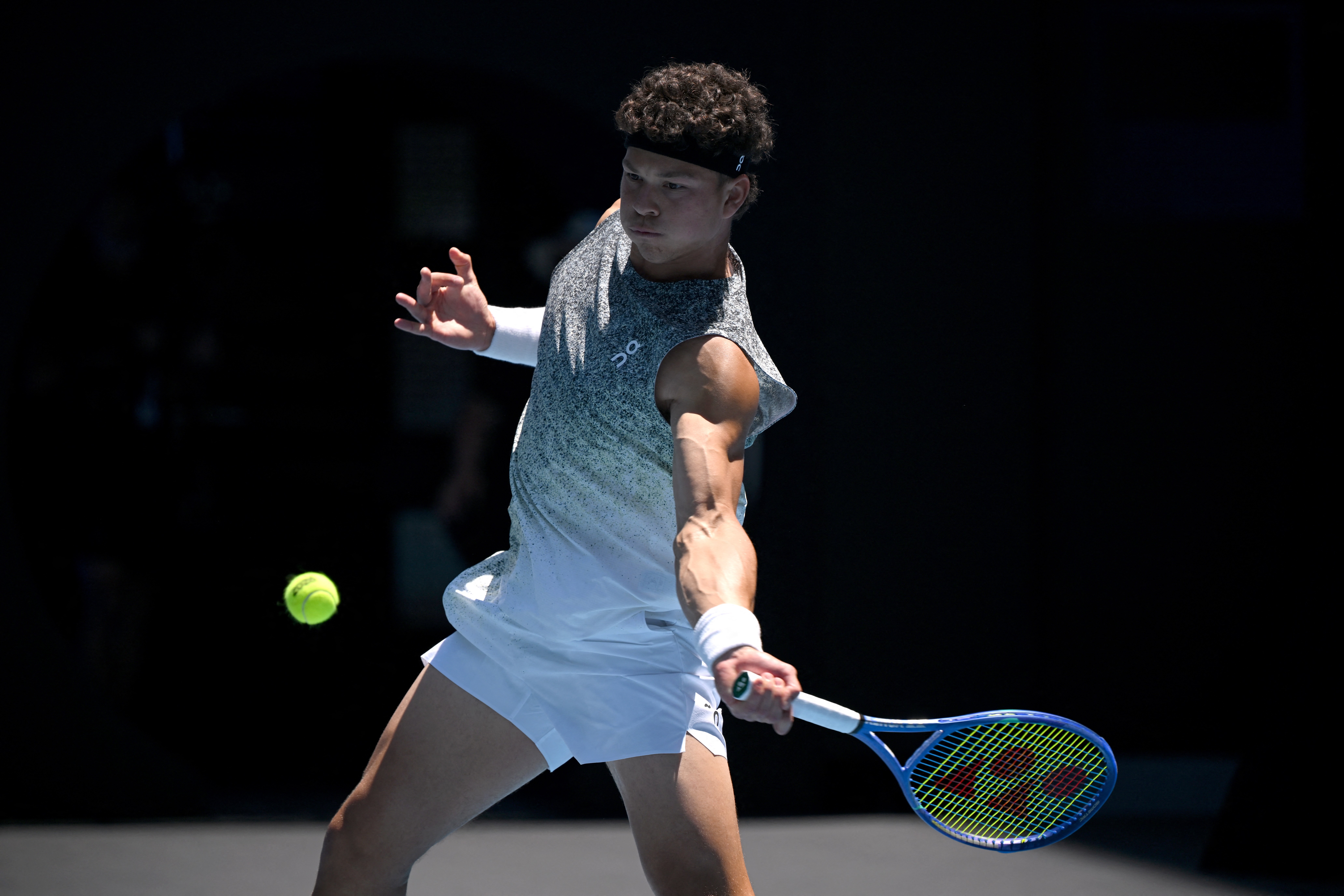 Ben Shelton in action