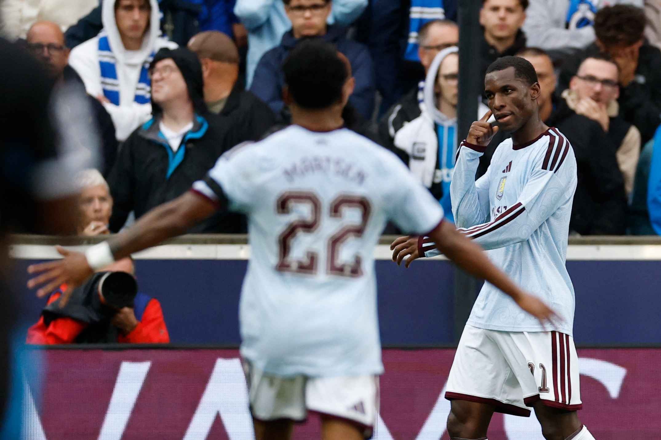 Aston Villa cling on in Brugge to begin Champions League campaign with dramatic win