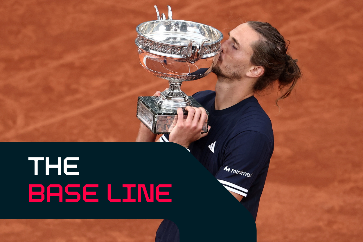 Zverev with his Roland Garros trophy