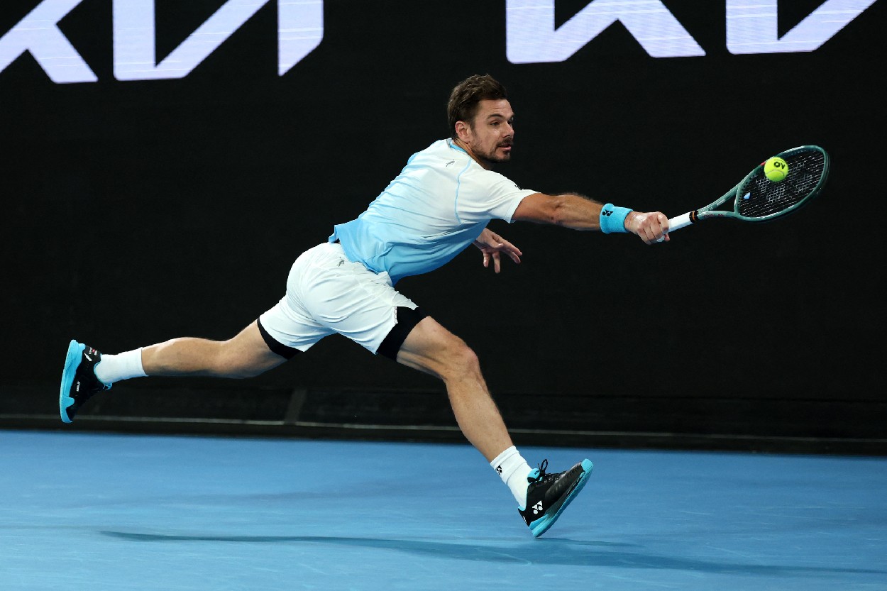 Stan Wawrinka in action