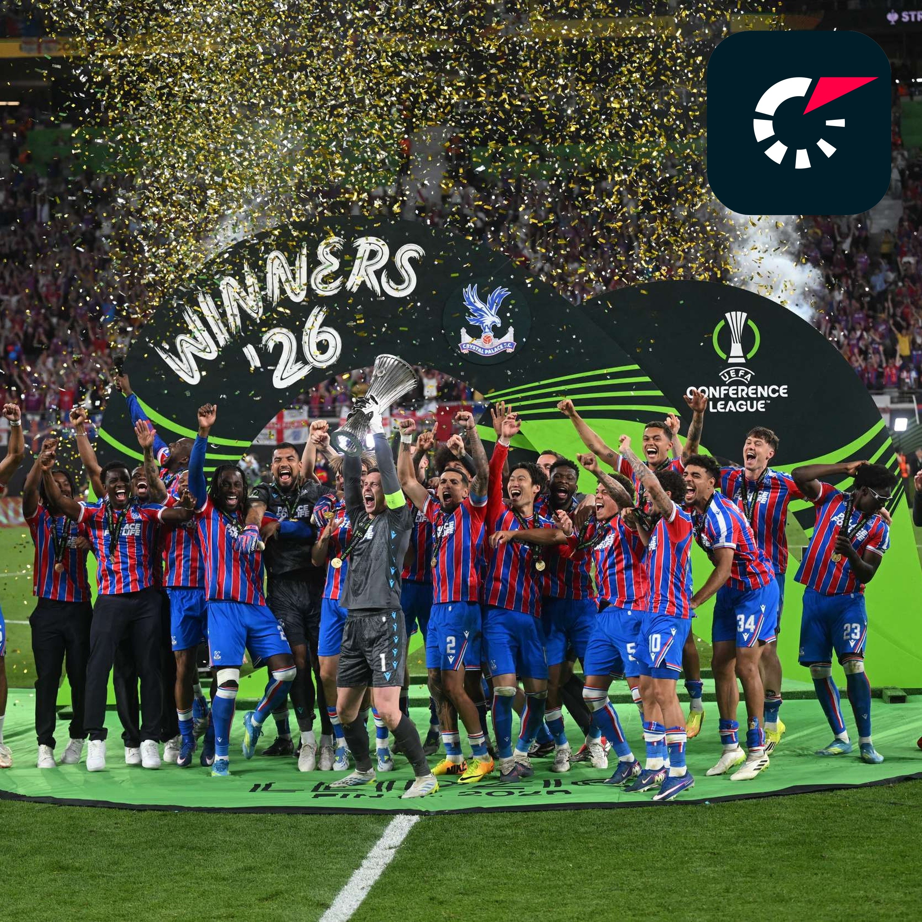 Due statistiche per squadra dalla finale di Conference League vinta dal Crystal Palace episode artwork