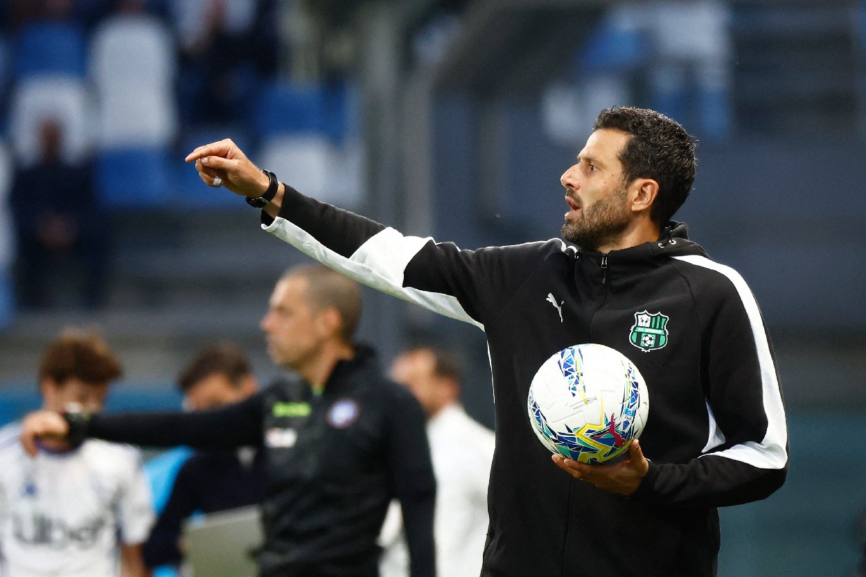 Fabio Grosso on the touchline