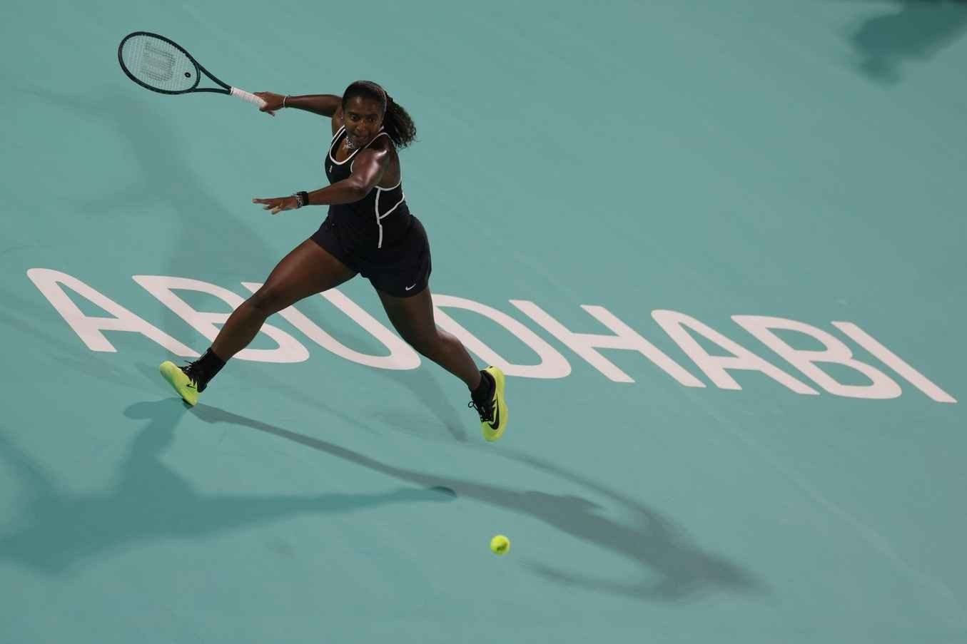 Baptiste in action in Abu Dhabi