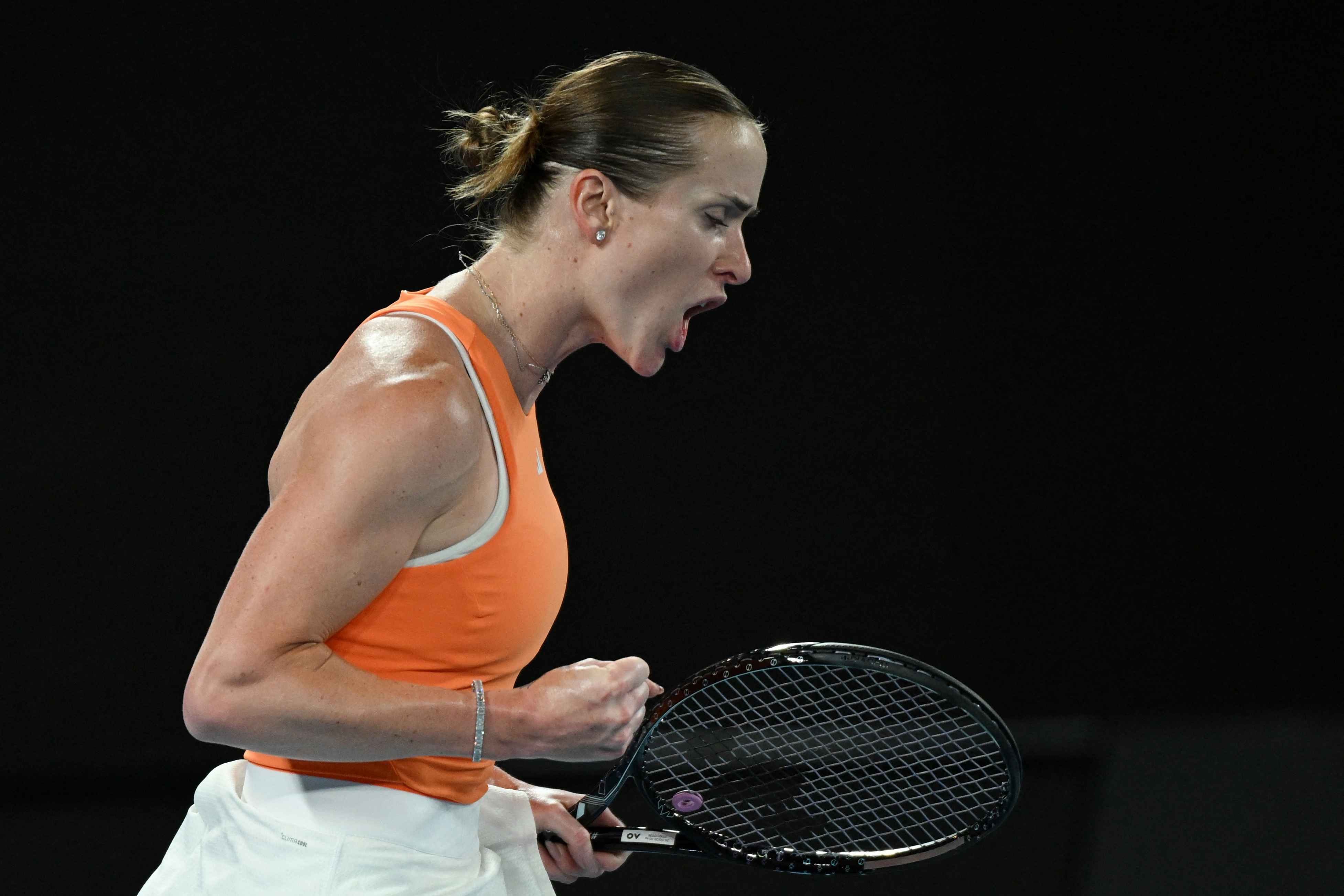 Elina Svitolina celebrates