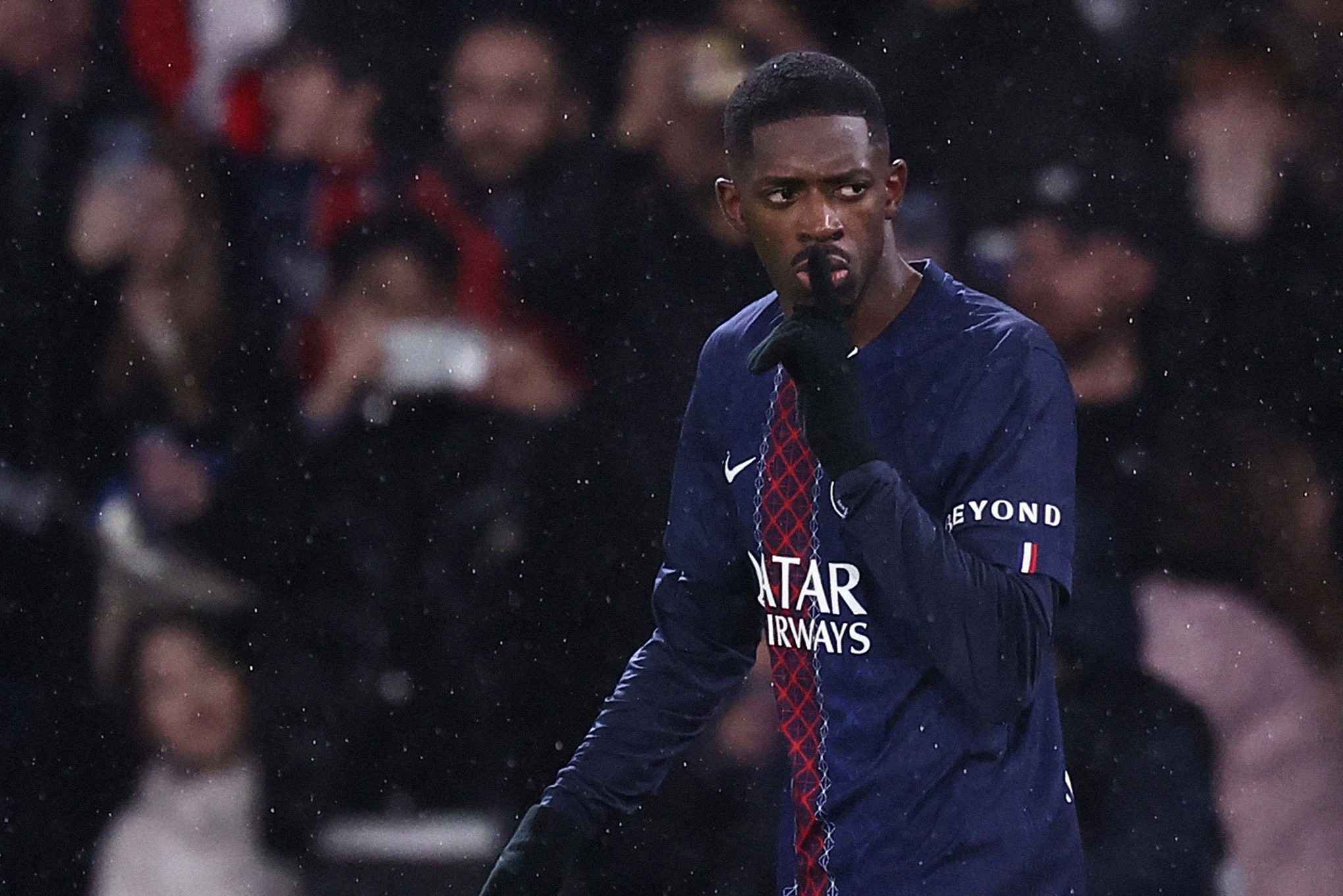 PSG's Ousmane Dembele netted his fourth and fifth goals of the league campaign in the win over Lille