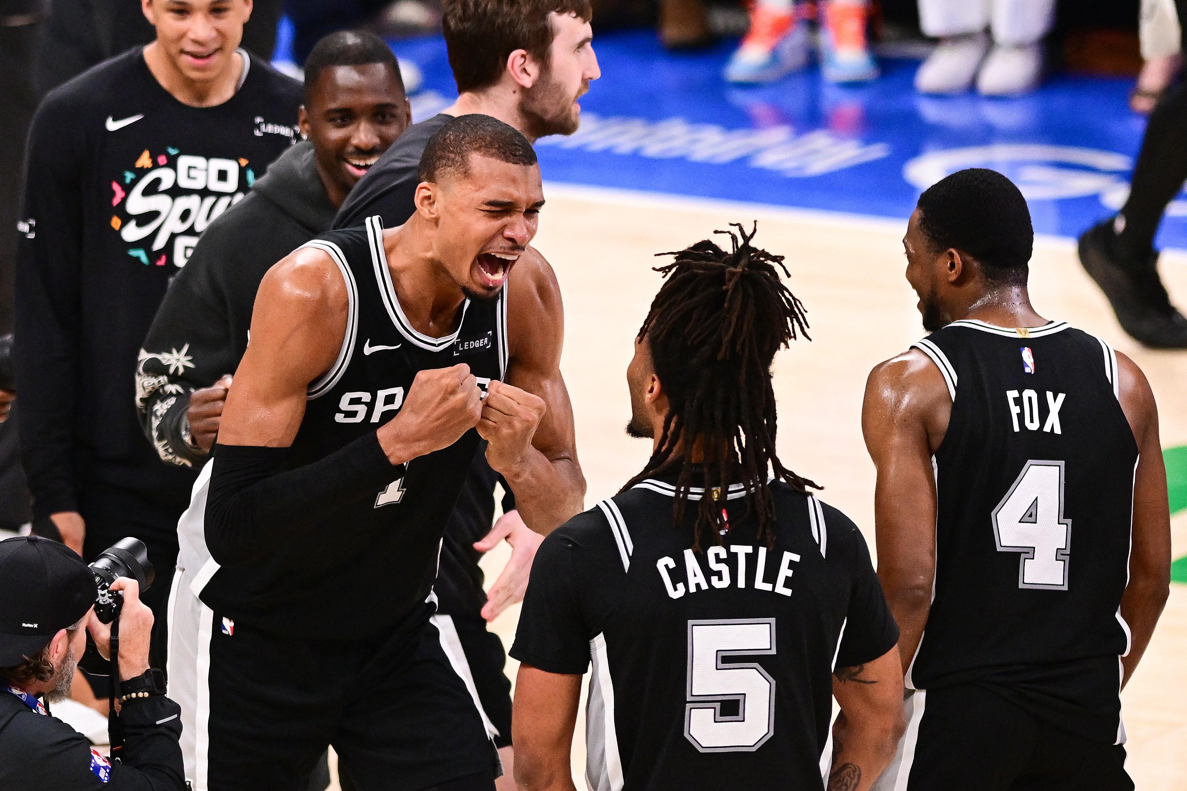 The San Antonio Spurs won the decisive game in their NBA Western Conference final series.
