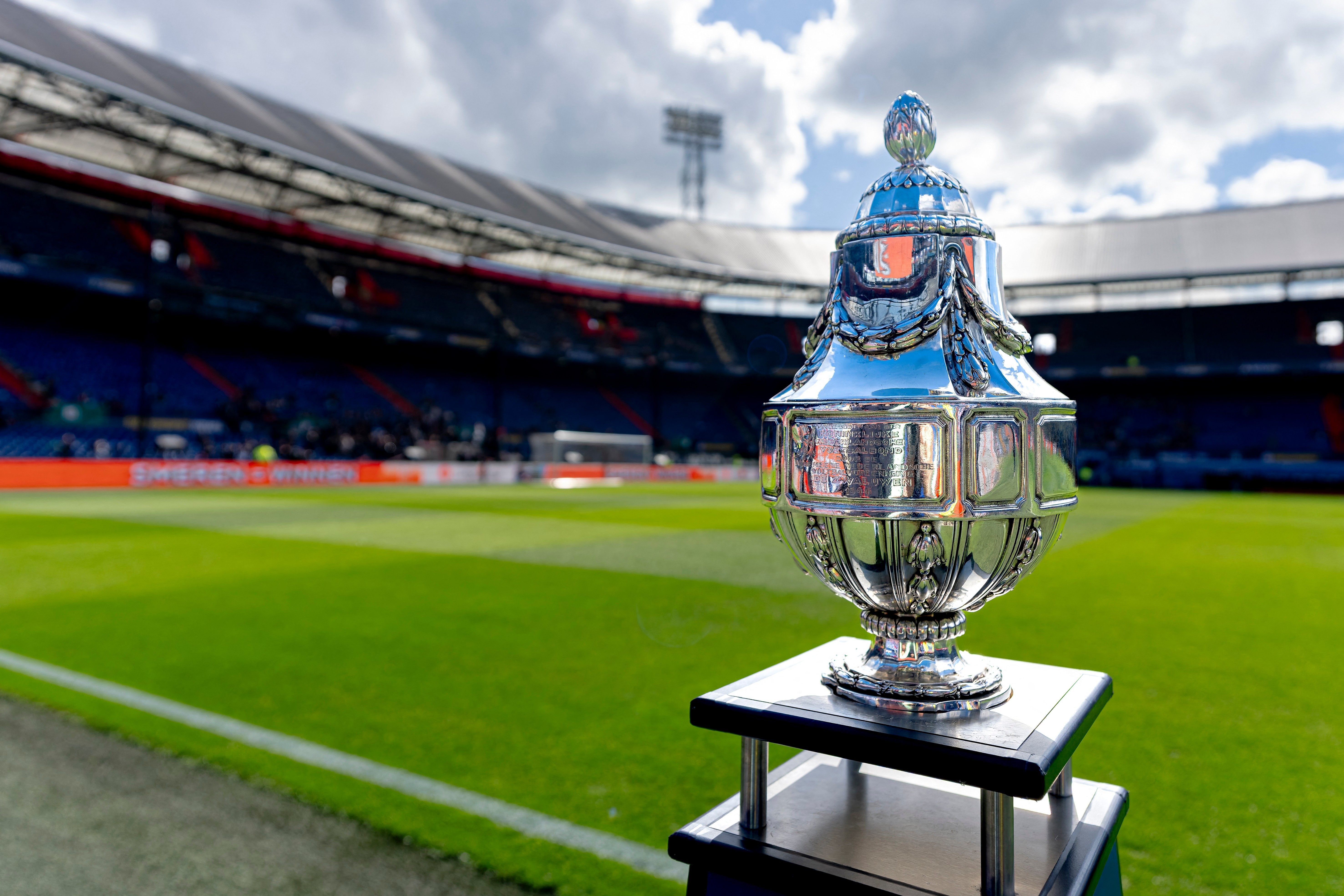 The KNVB Beker trophy ahead of last season's final