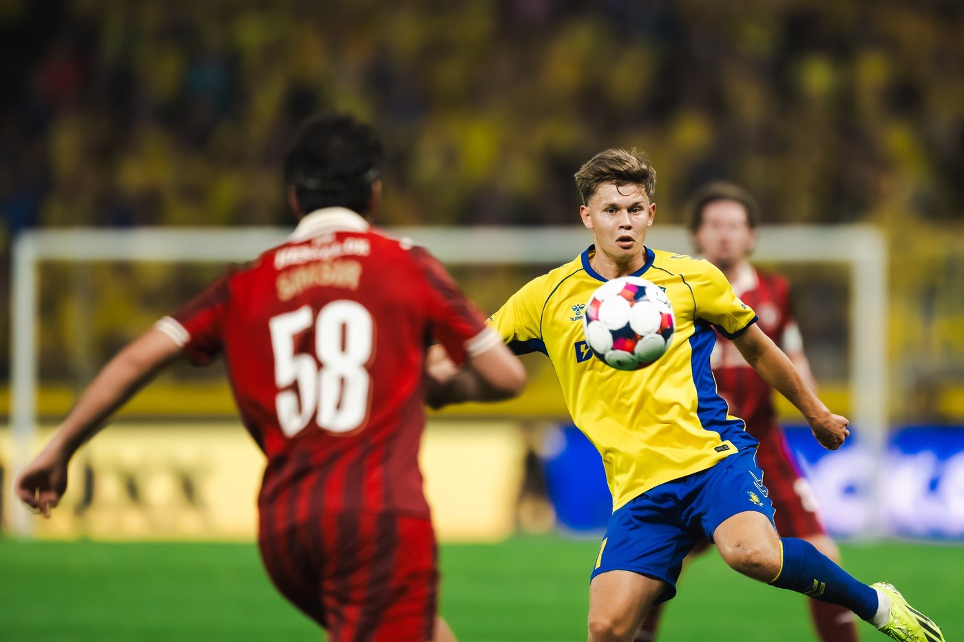 Filip Bundgaard an action against FC Midtjylland