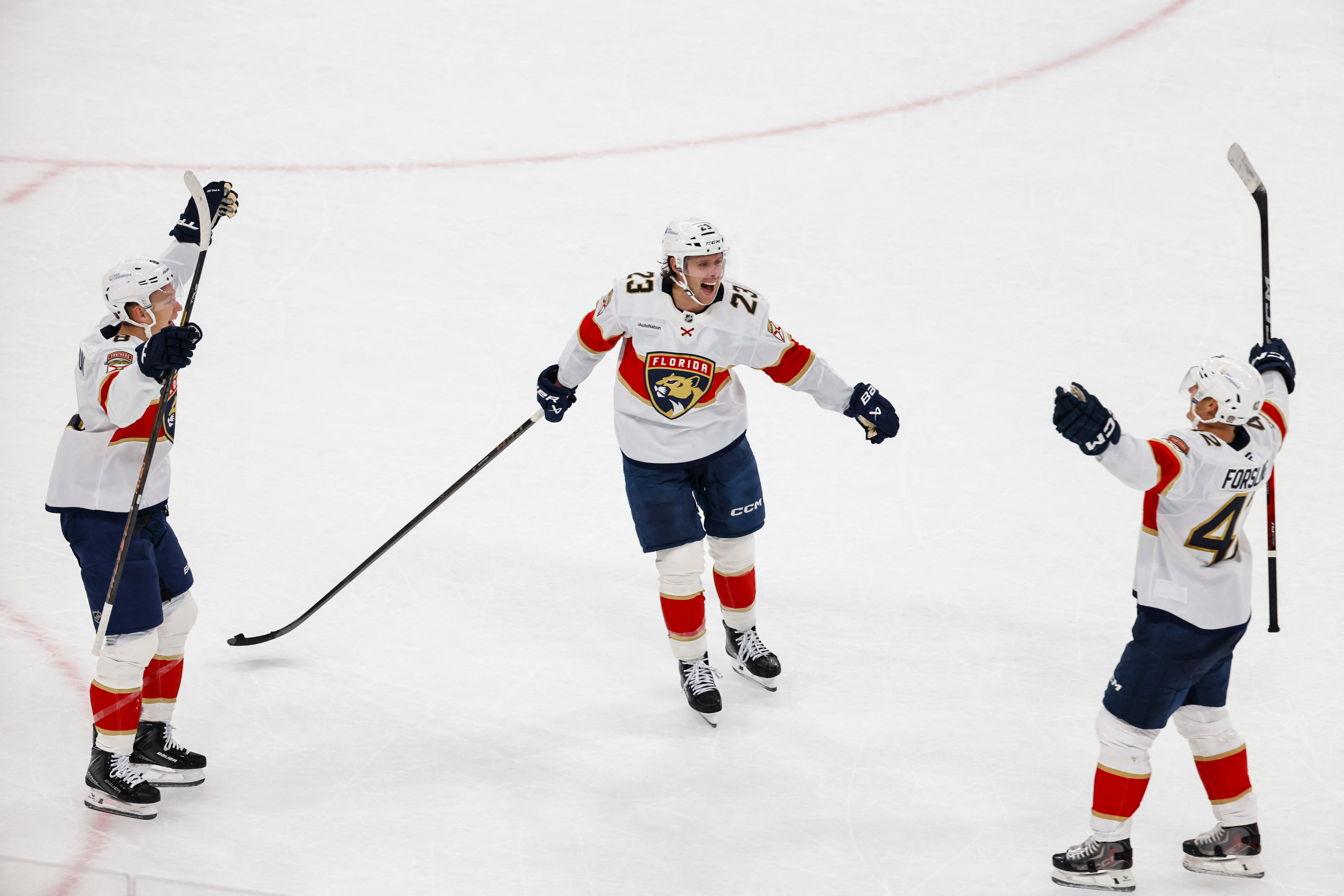 Florida Panthers open NHL season with narrow win over Carolina Hurricanes
