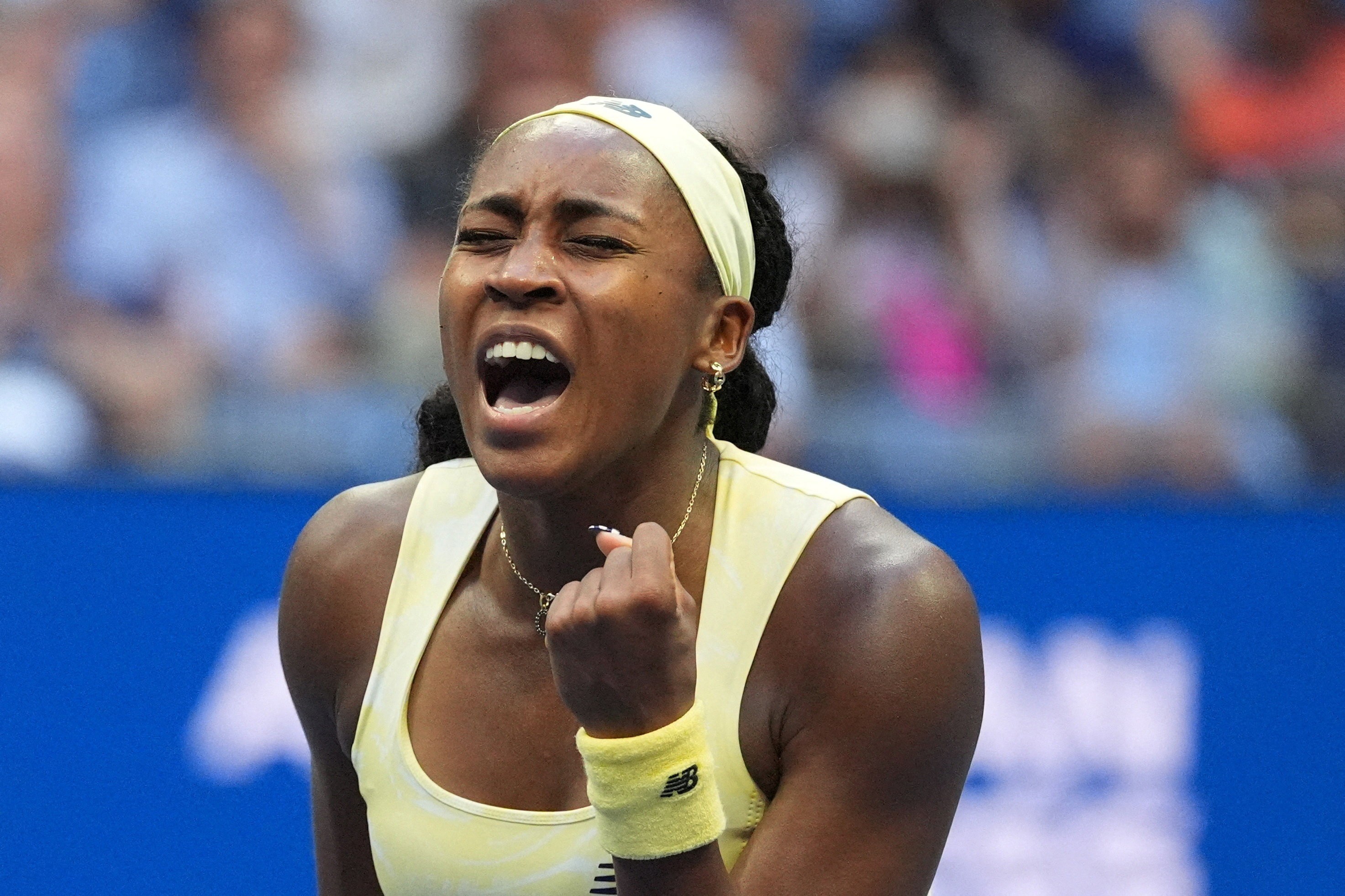 Fleet-footed Gauff dances into US Open fourth round after win over Busca