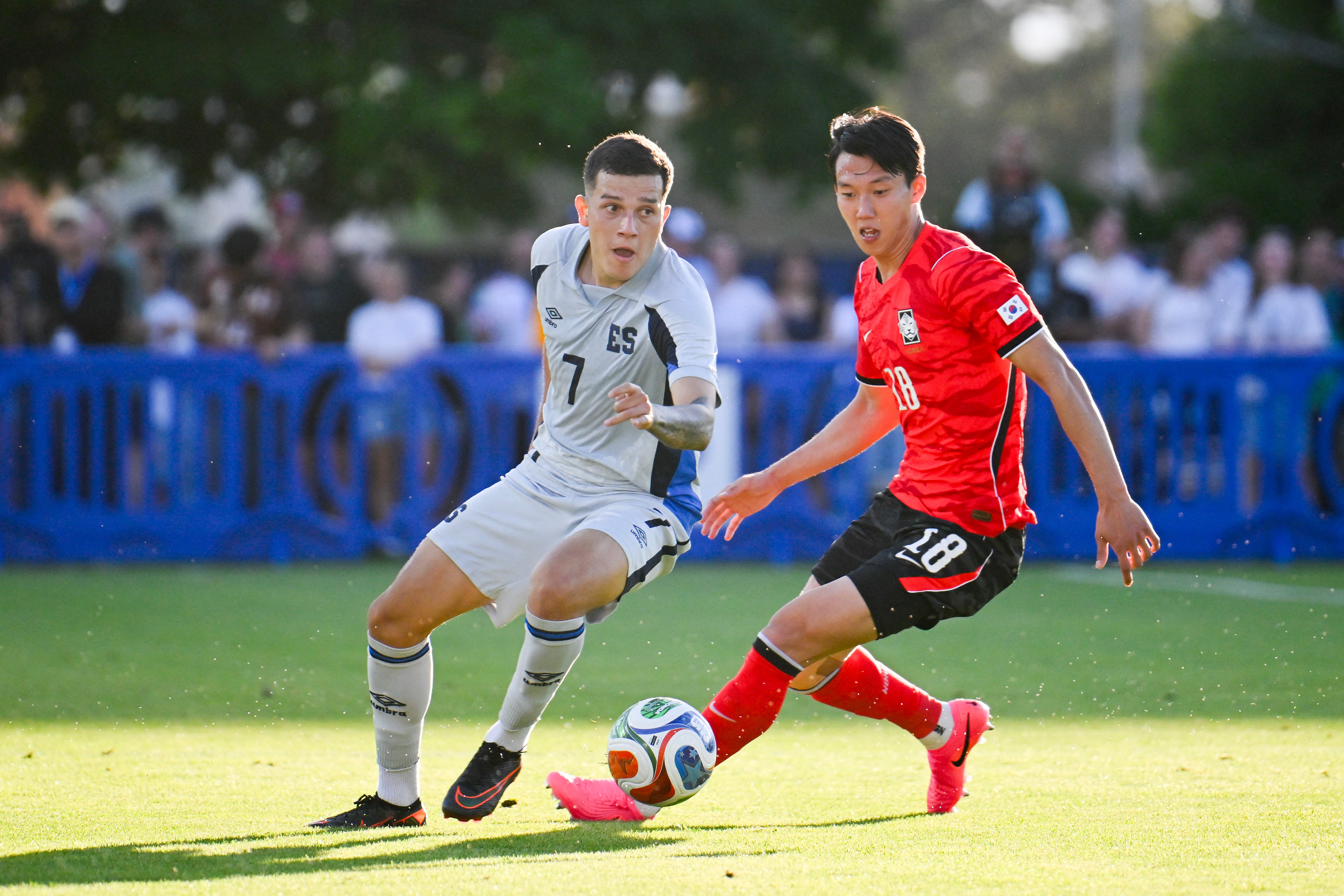 South Korea in action vs El Salvador