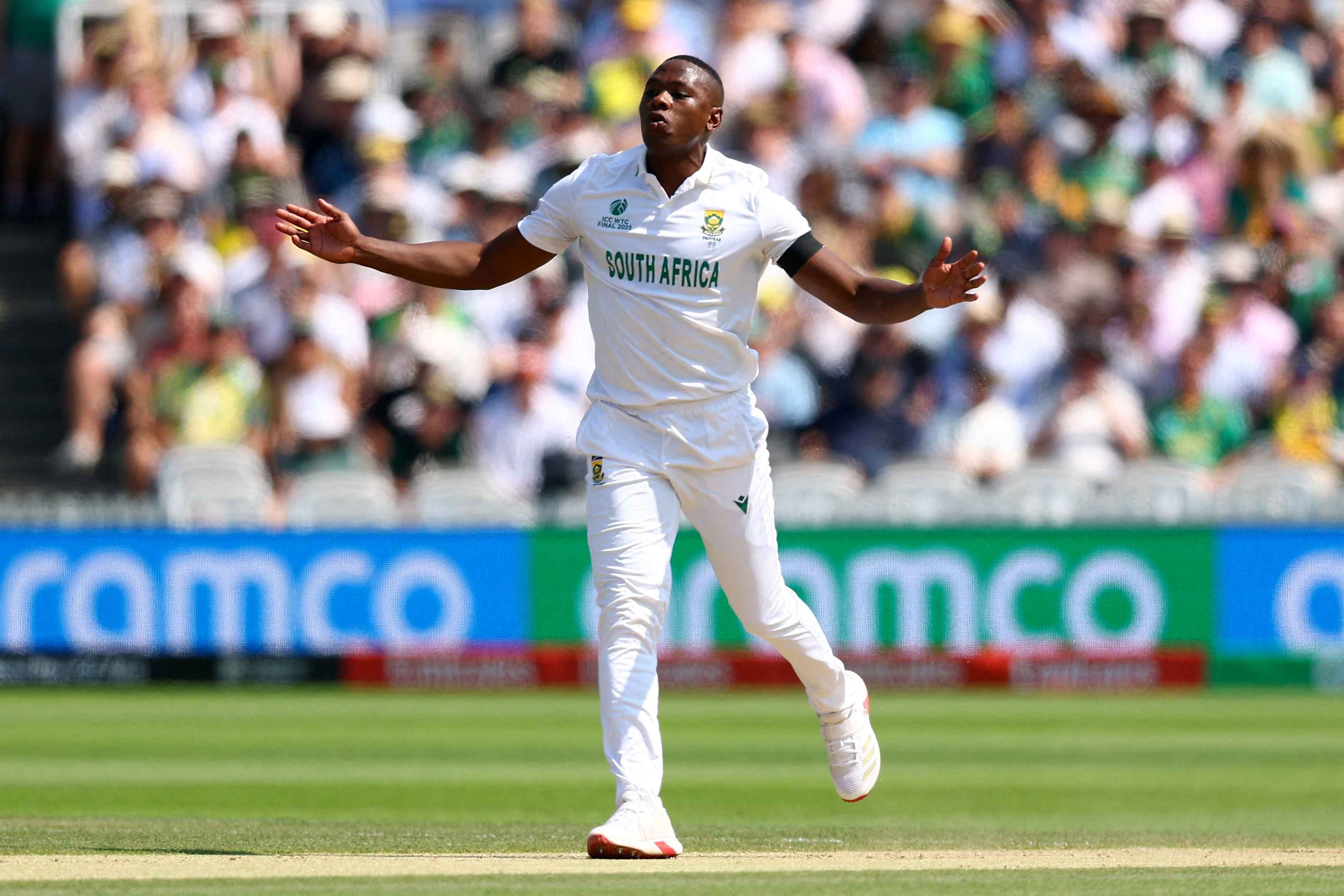 South Africa fast bowler Kagiso Rabada out of first Test against Australia