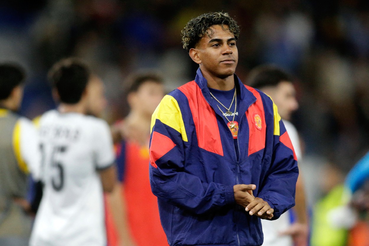 Lamine Yamal with the Spain national team