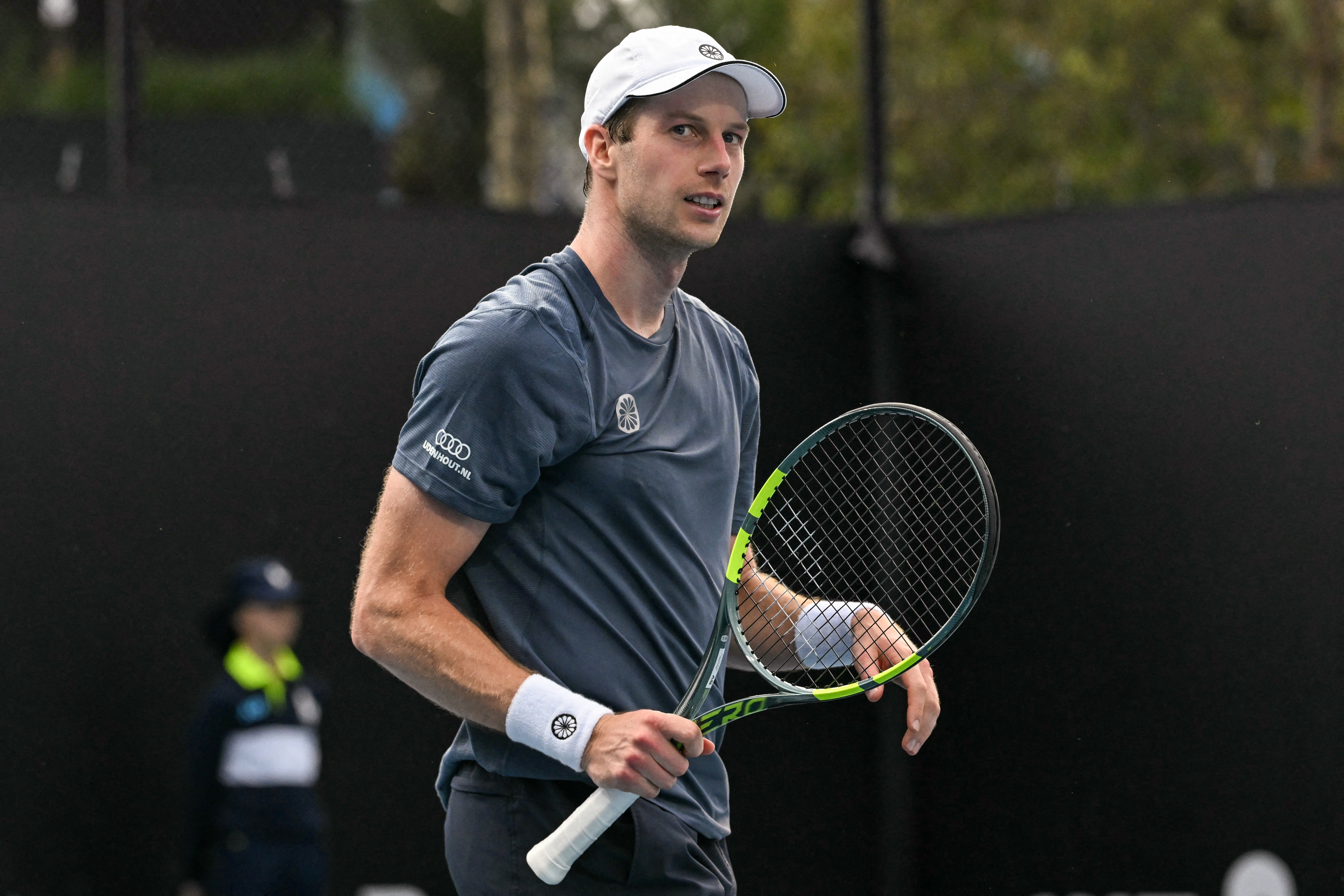 Botic van de Zandschulp during his Australian Open match against Brandon Nakashima
