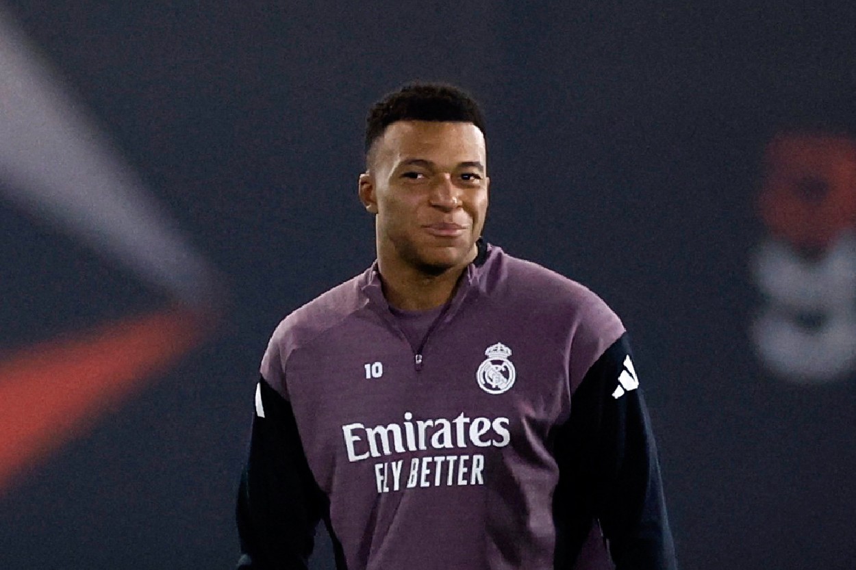 Mbappe in training