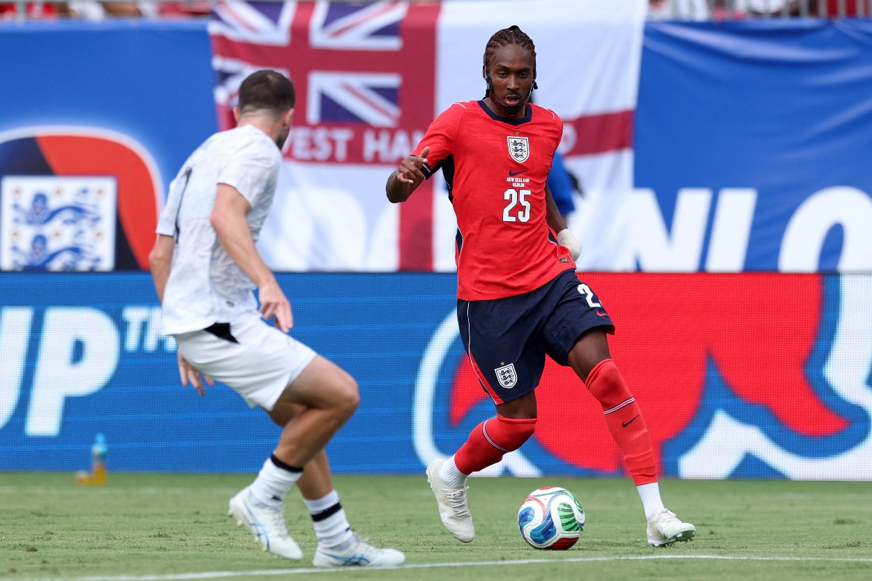 Djed Spence in action for England