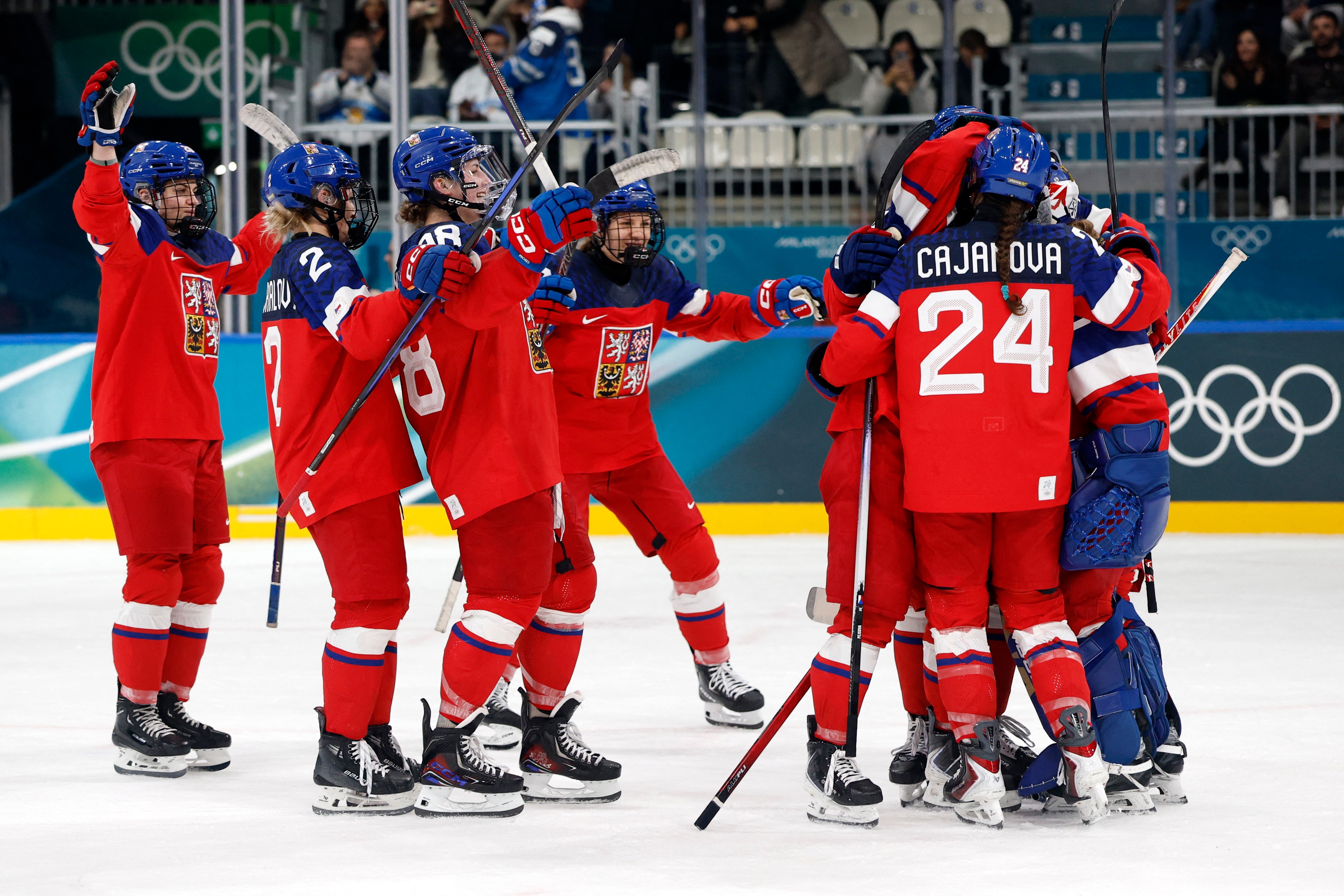Czechs celebrate win