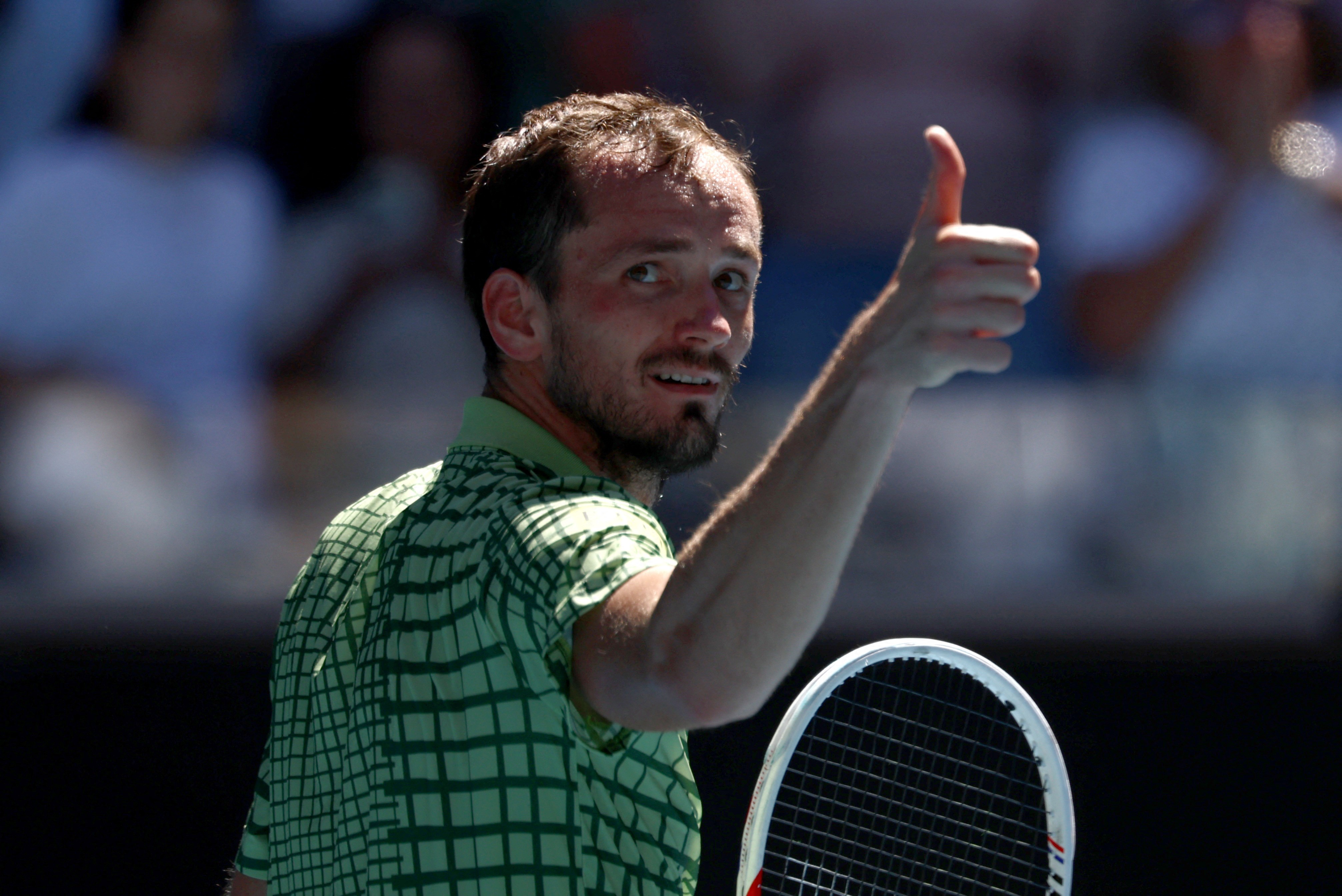 Medvedev is through to the fourth round