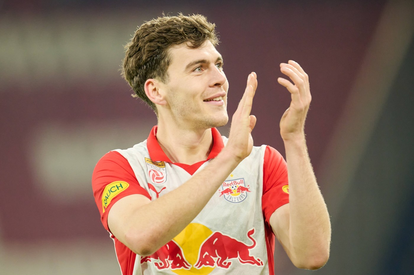 Jacob Rasmussen in action for Red Bull Salzburg