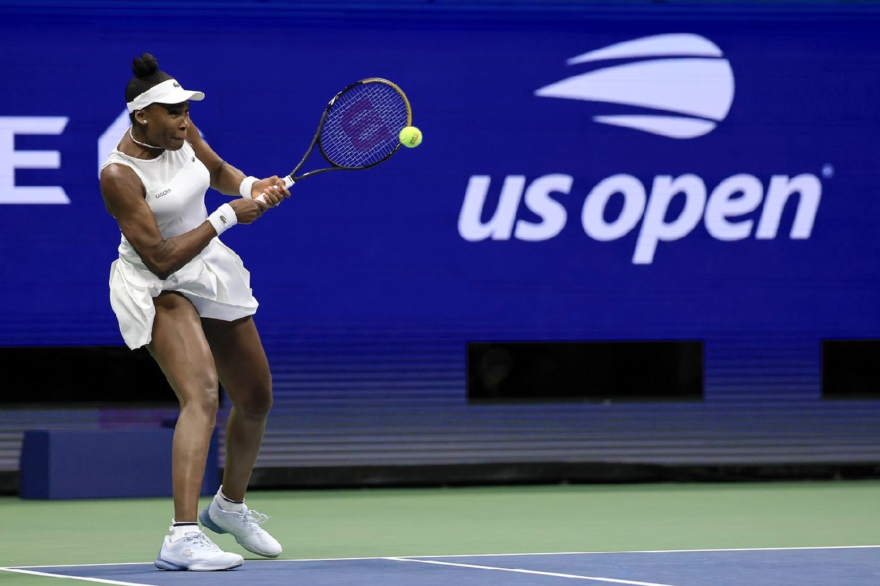 Venus Williams in action at the US Open