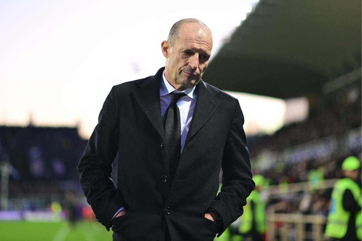 Allegri on the touchline