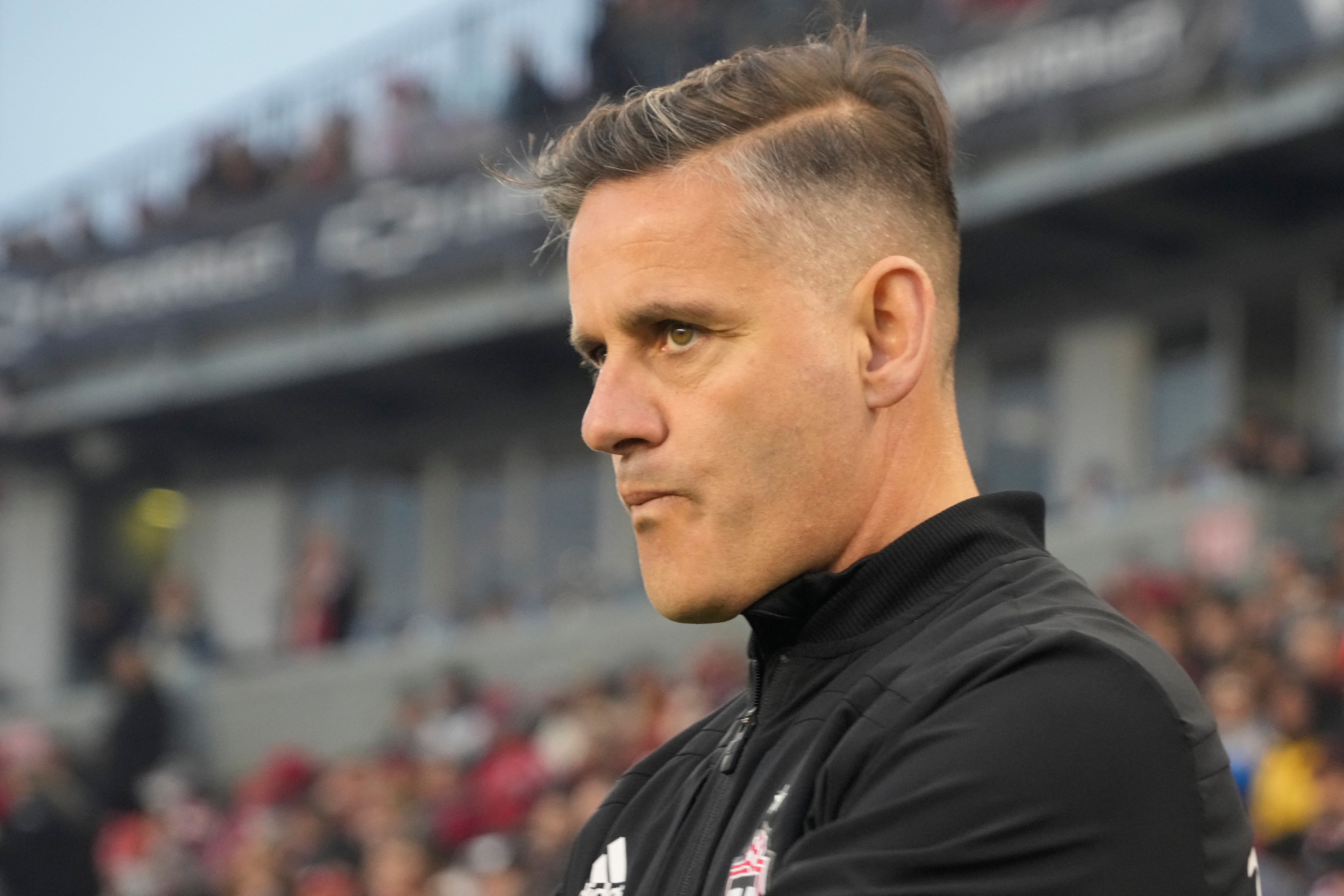 John Herdman on the touchline for Toronto