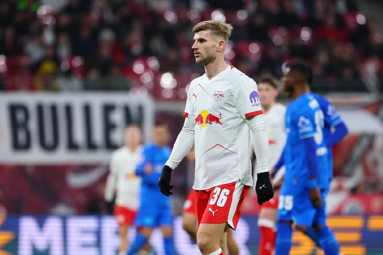 Timo Werner in action for RB Leipzig
