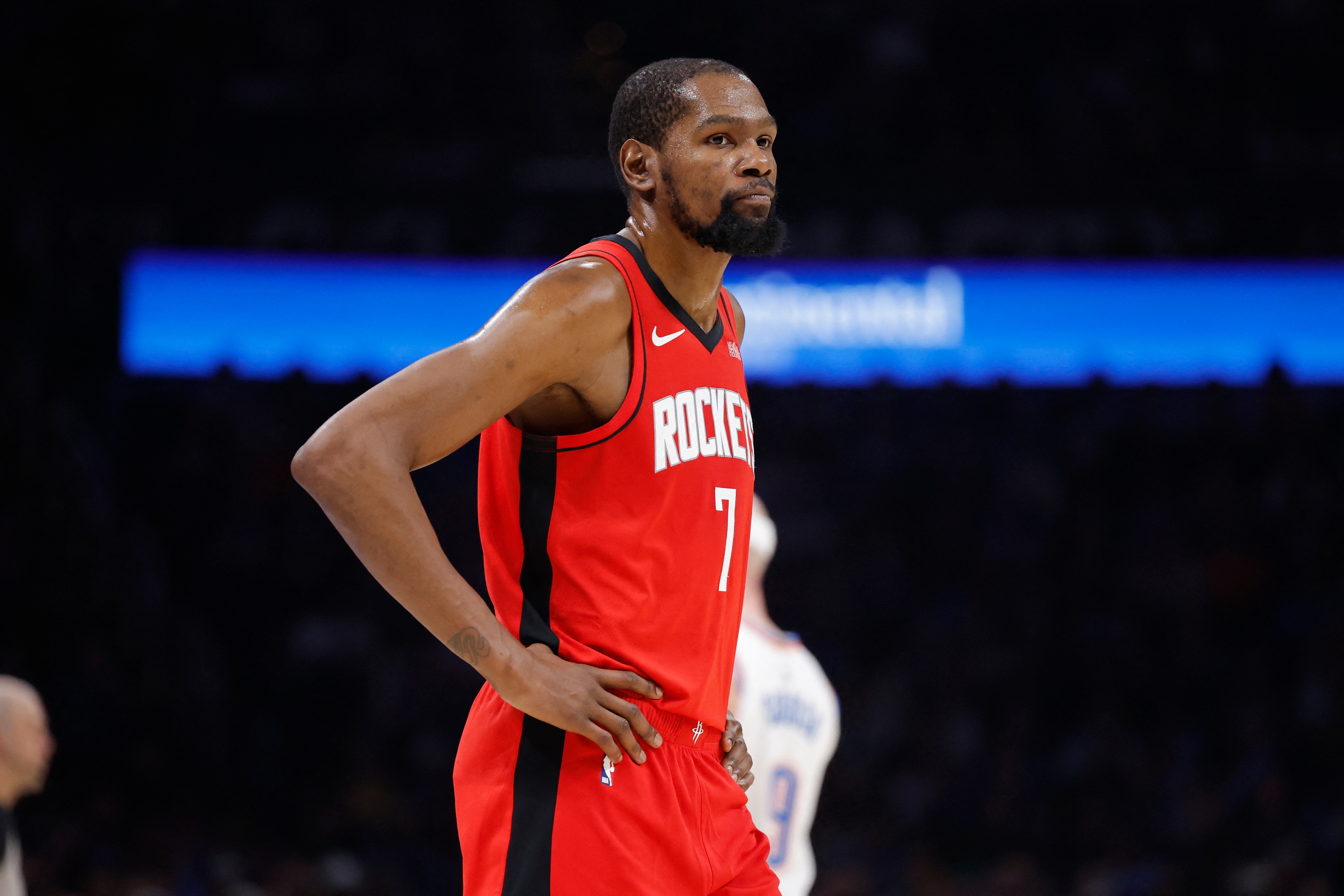 Kevin Durant and the Houston Rockets prevailed in the NBA on Saturday.