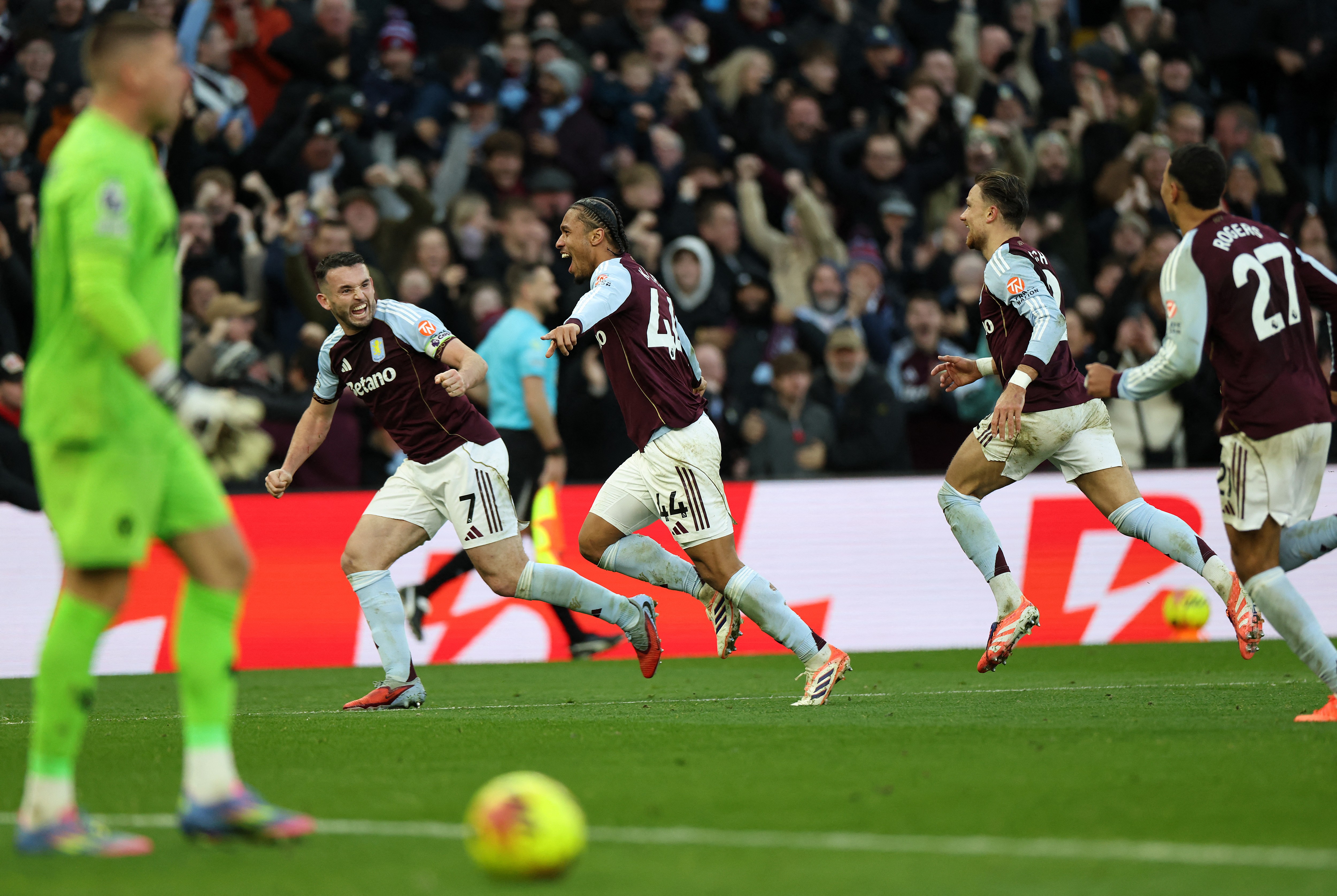 Aston Villa narrowly clinch derby victory over Wolves to rise into the Premier League top four