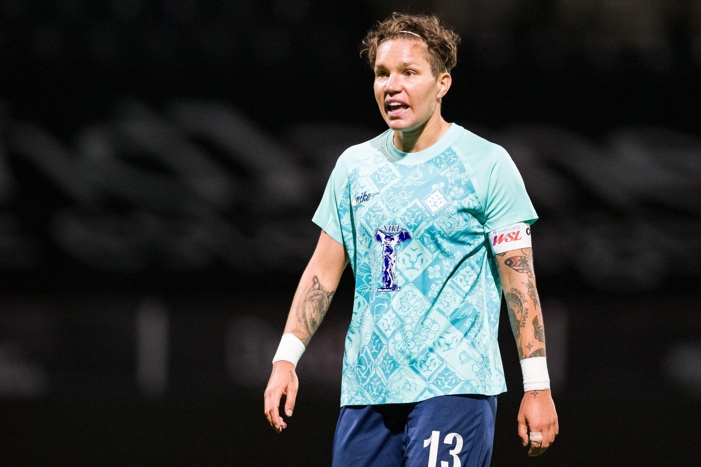 Elena Linari playing for the London City Lionesses.