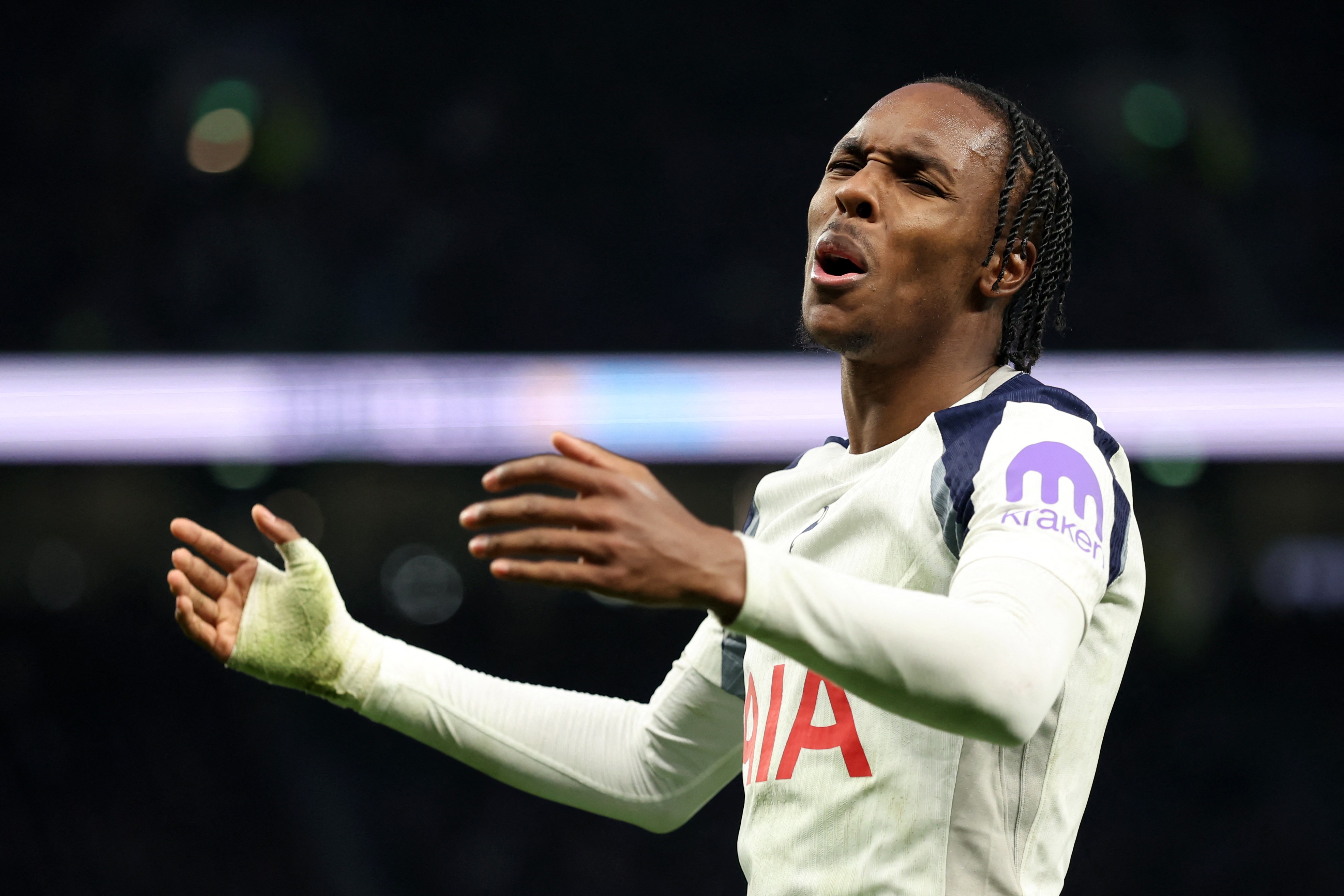 Mathys Tel has struggled this season at Tottenham
