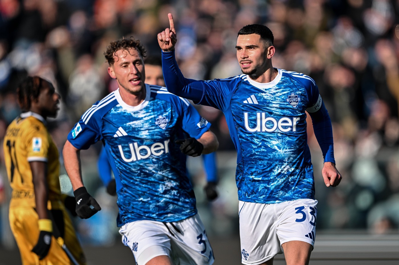 Lucas Da Cunha celebrates his goal
