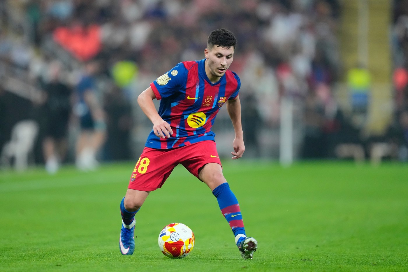 Roony Bardghji in action against Athletic Bilbao in the Spanish Super Cup