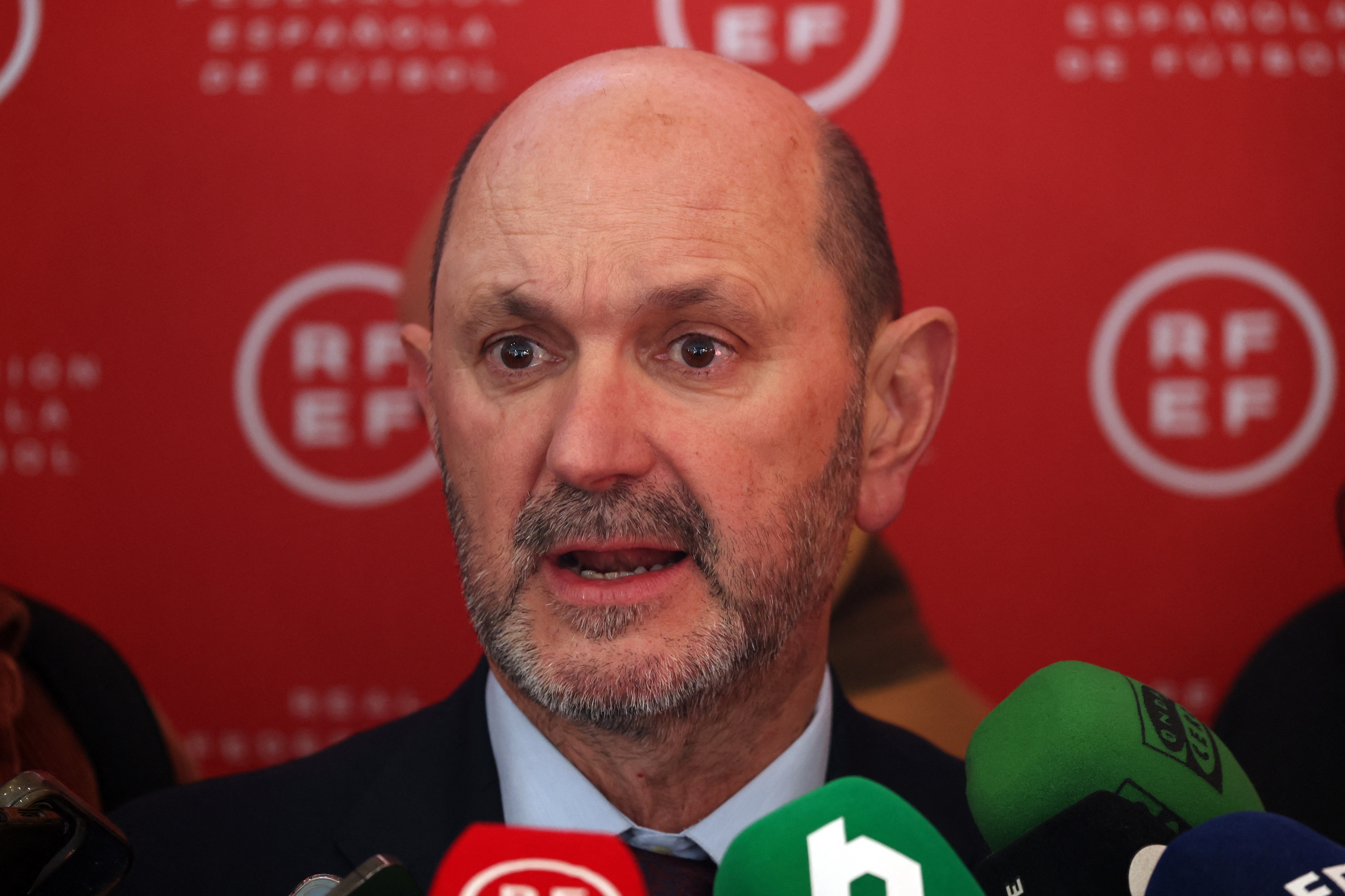 Spanish Football Federation president Rafael Louzan