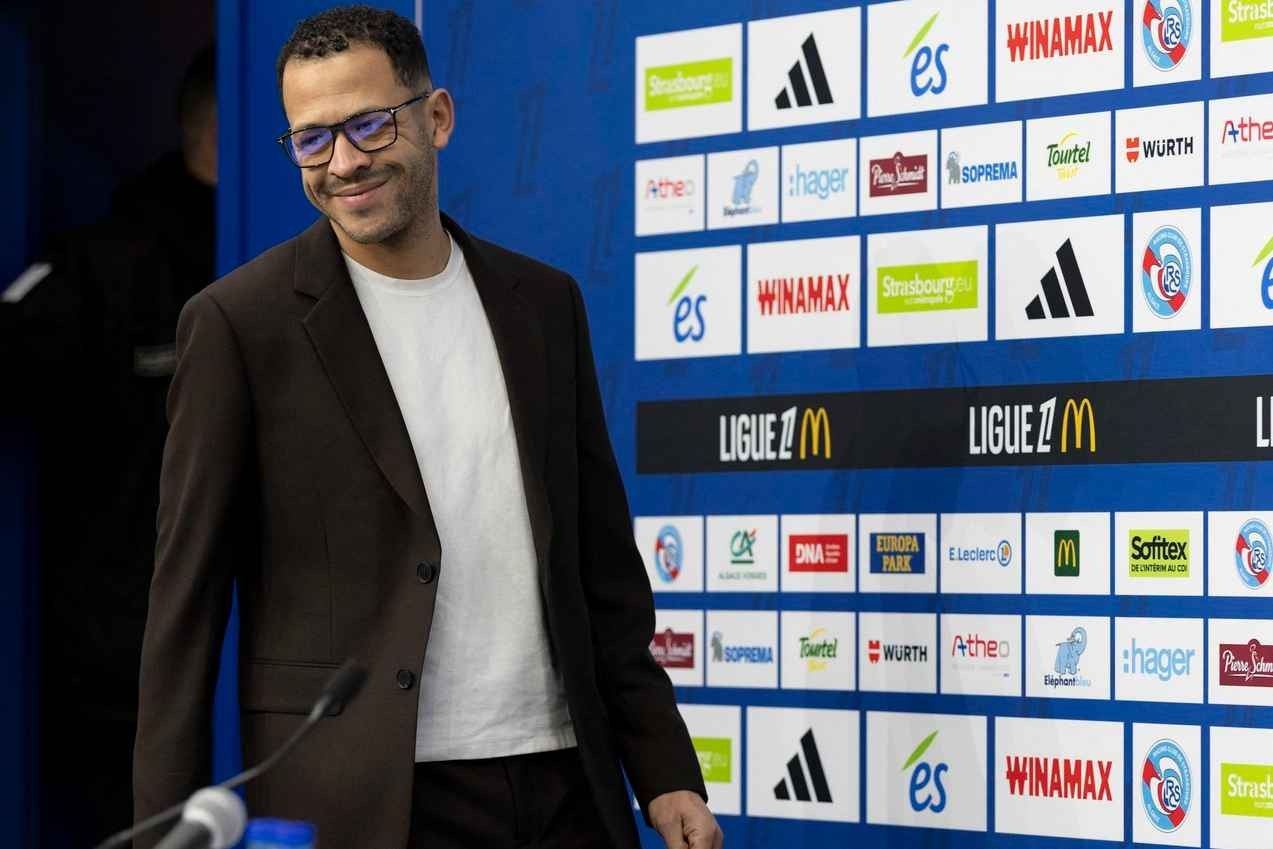 Liam Rosenior during a press conference