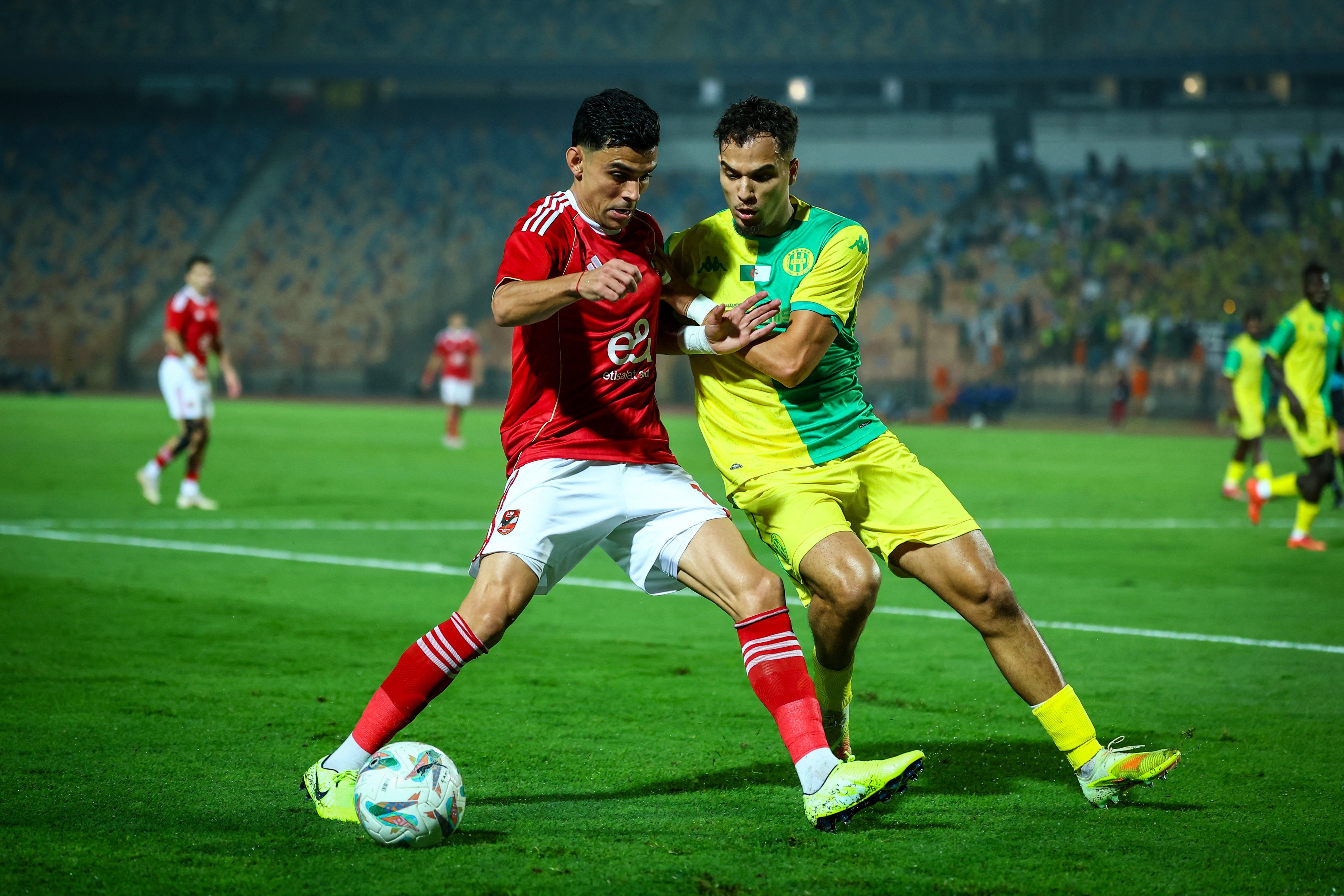 Al Ahly in action againt Kabylie.