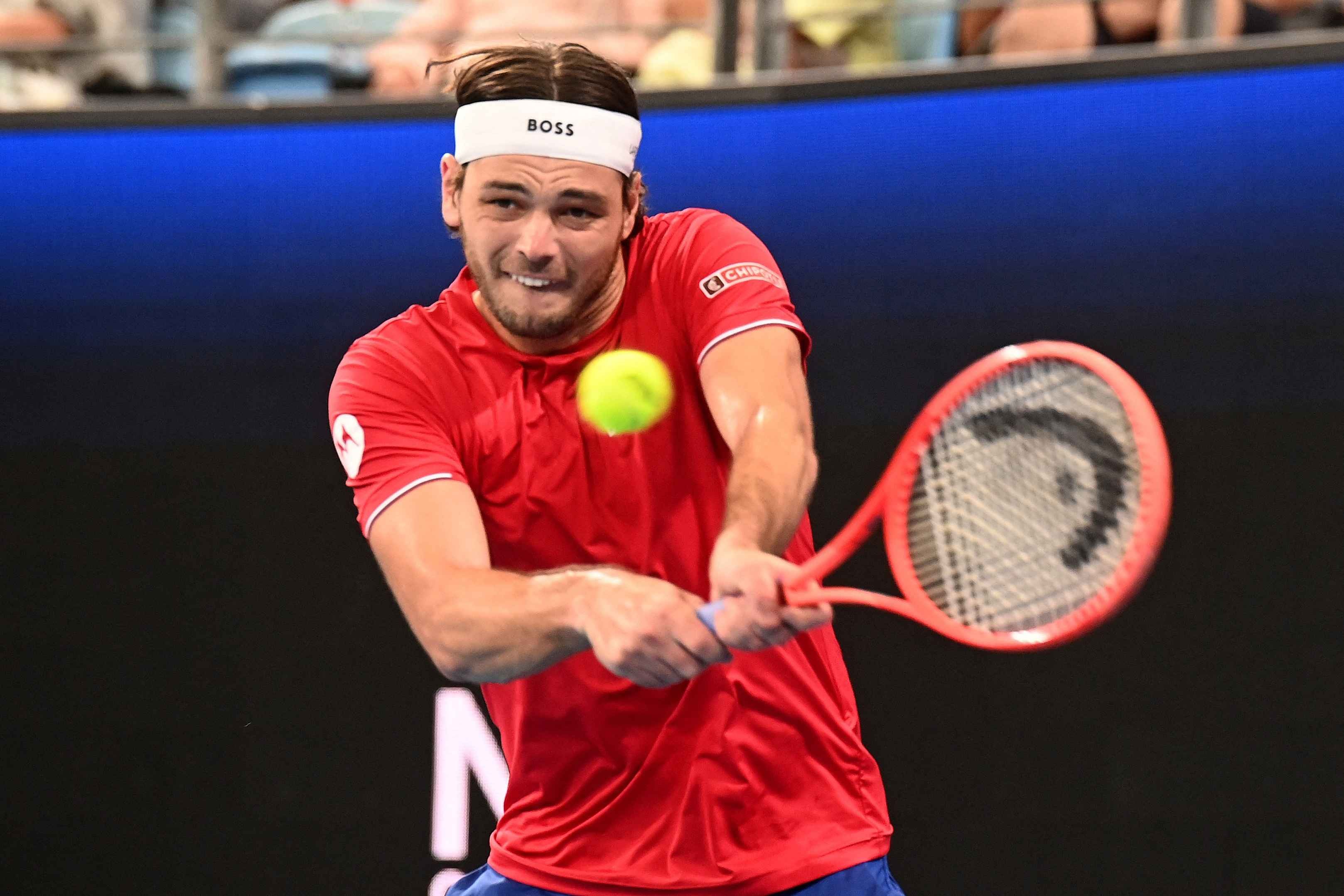 Taylor Fritz in action