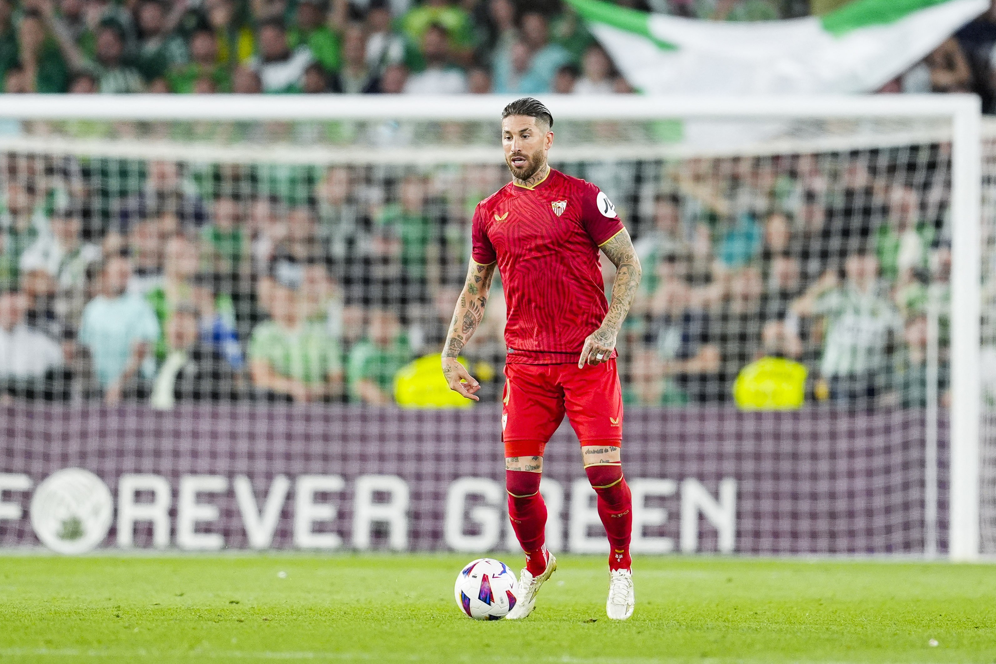 Sergio Ramos in action for Sevilla