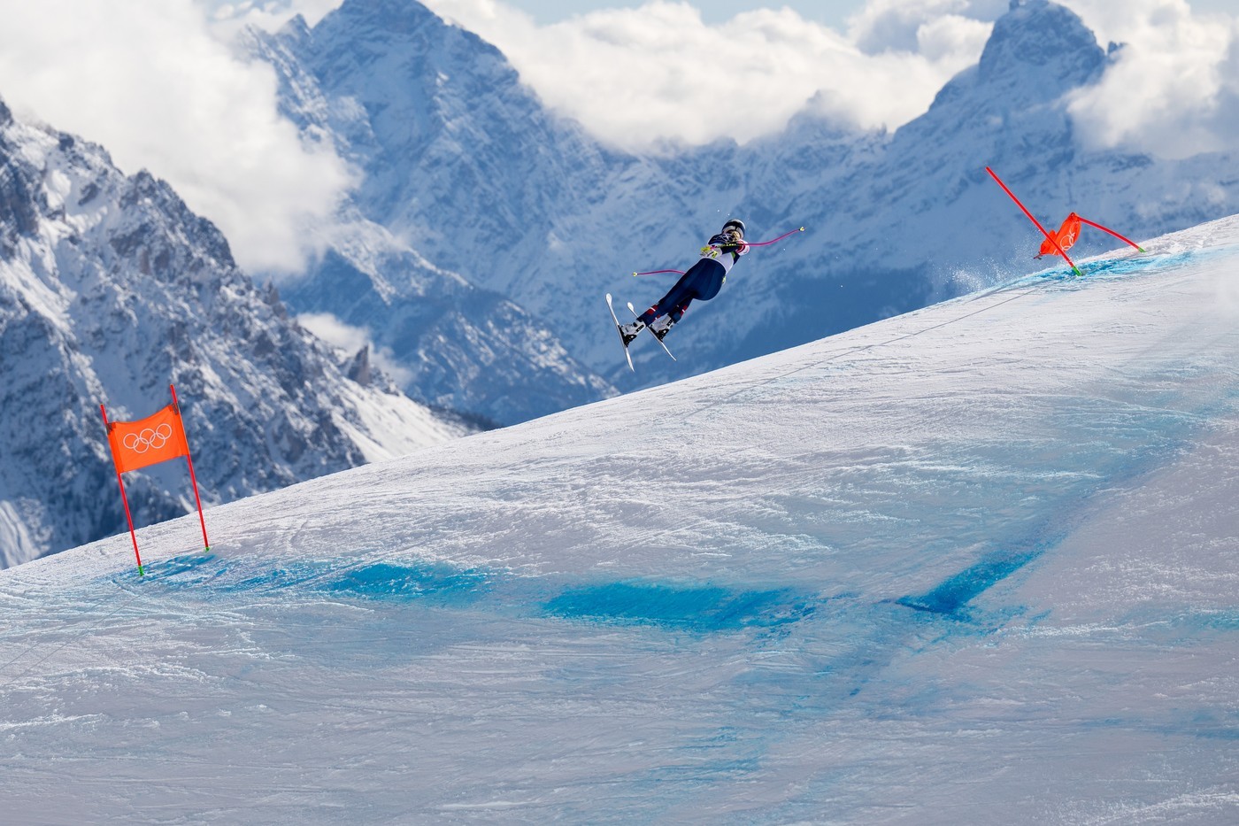 Lindsey Vonn crashed out of the final