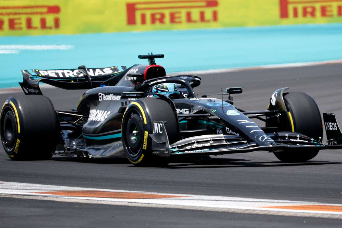 George Rusell Miami Mercedes' George Russell fastest in first Miami Grand Prix practice ...
