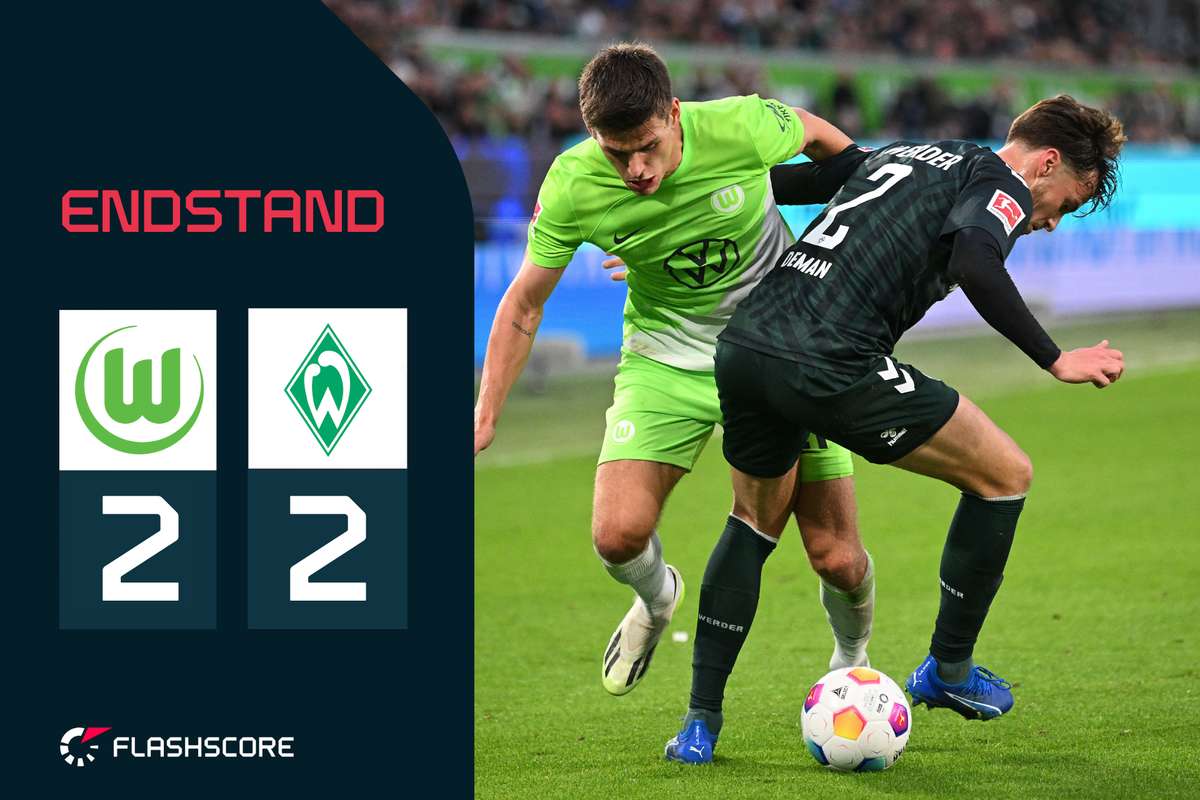 Spielbericht Bundesliga: VfL Wolfsburg Vs. Werder Bremen 2:2 ...