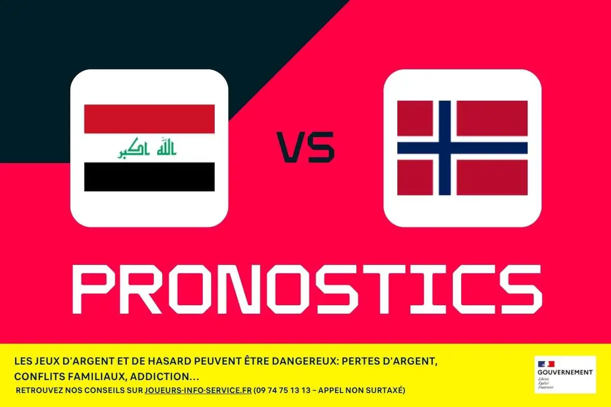 Irak - Norvège : pronostics CDM 2026, meilleurs paris et cotes (1re journée)