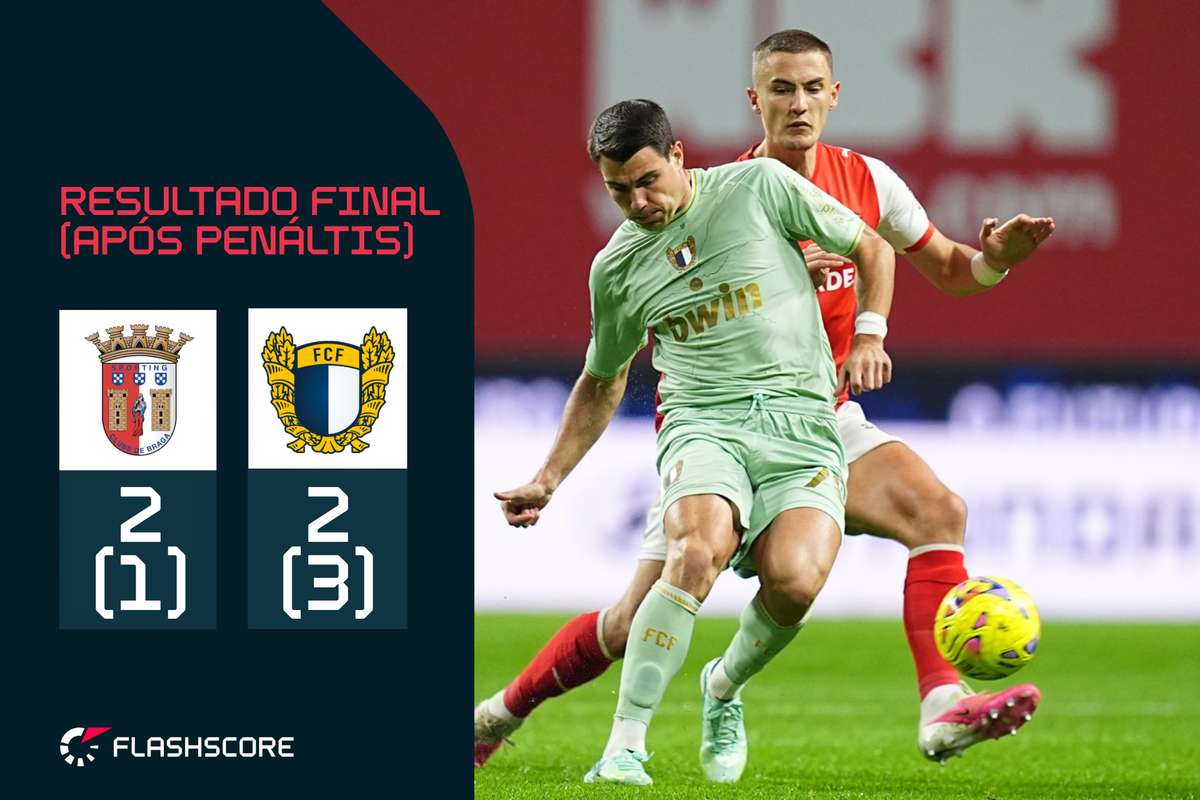 Famalicão vence SC Braga nos penáltis e garante vaga na final four da Taça da Liga