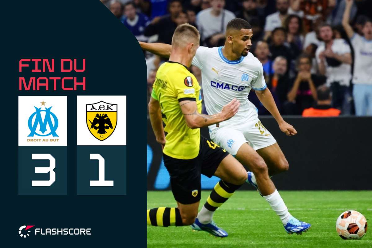 Olympique de Marseille - AEK Athènes : revivez le match en direct avec Flashscore ! | Flashscore.fr